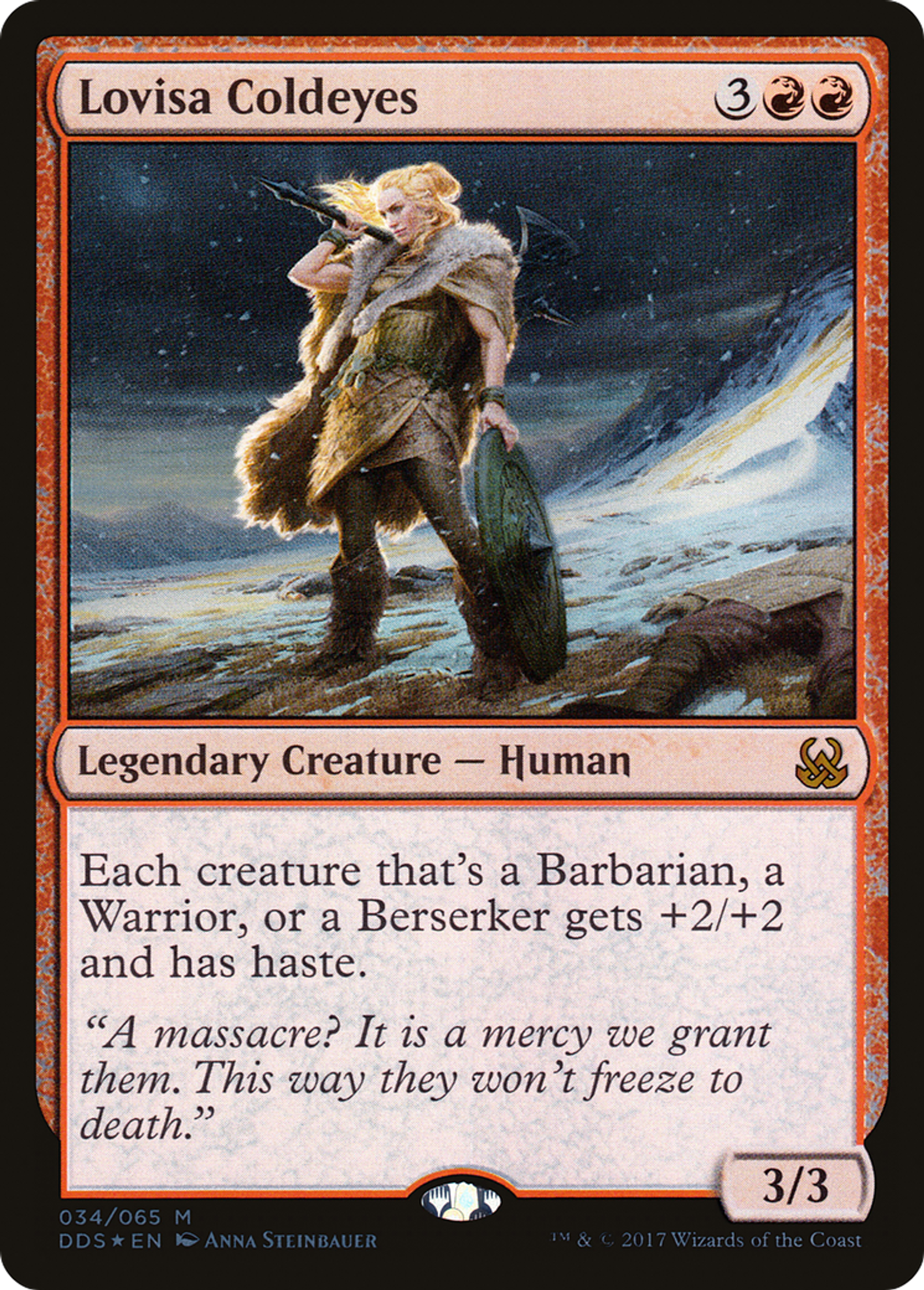 Lovisa Coldeyes — Duel Decks: Mind vs. Might — Magic: The Gathering