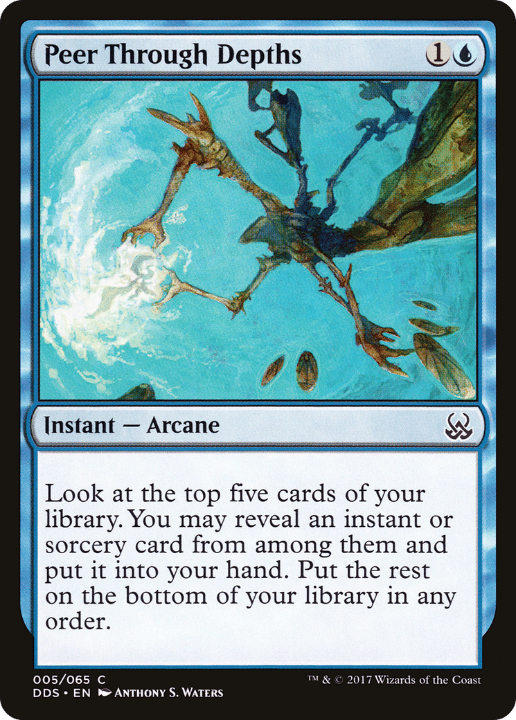 Peer Through Depths — Duel Decks: Mind vs. Might — Magic: The Gathering
