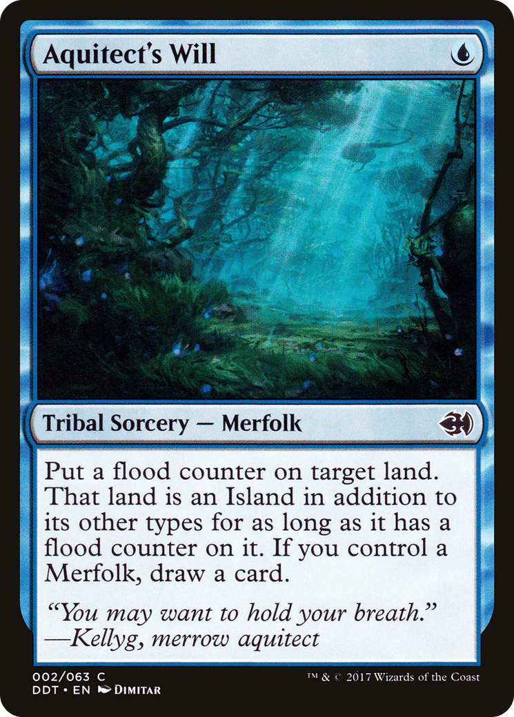 Volonté de l'aquitecte — Duel Decks: Merfolk vs. Goblins — Magic: The Gathering