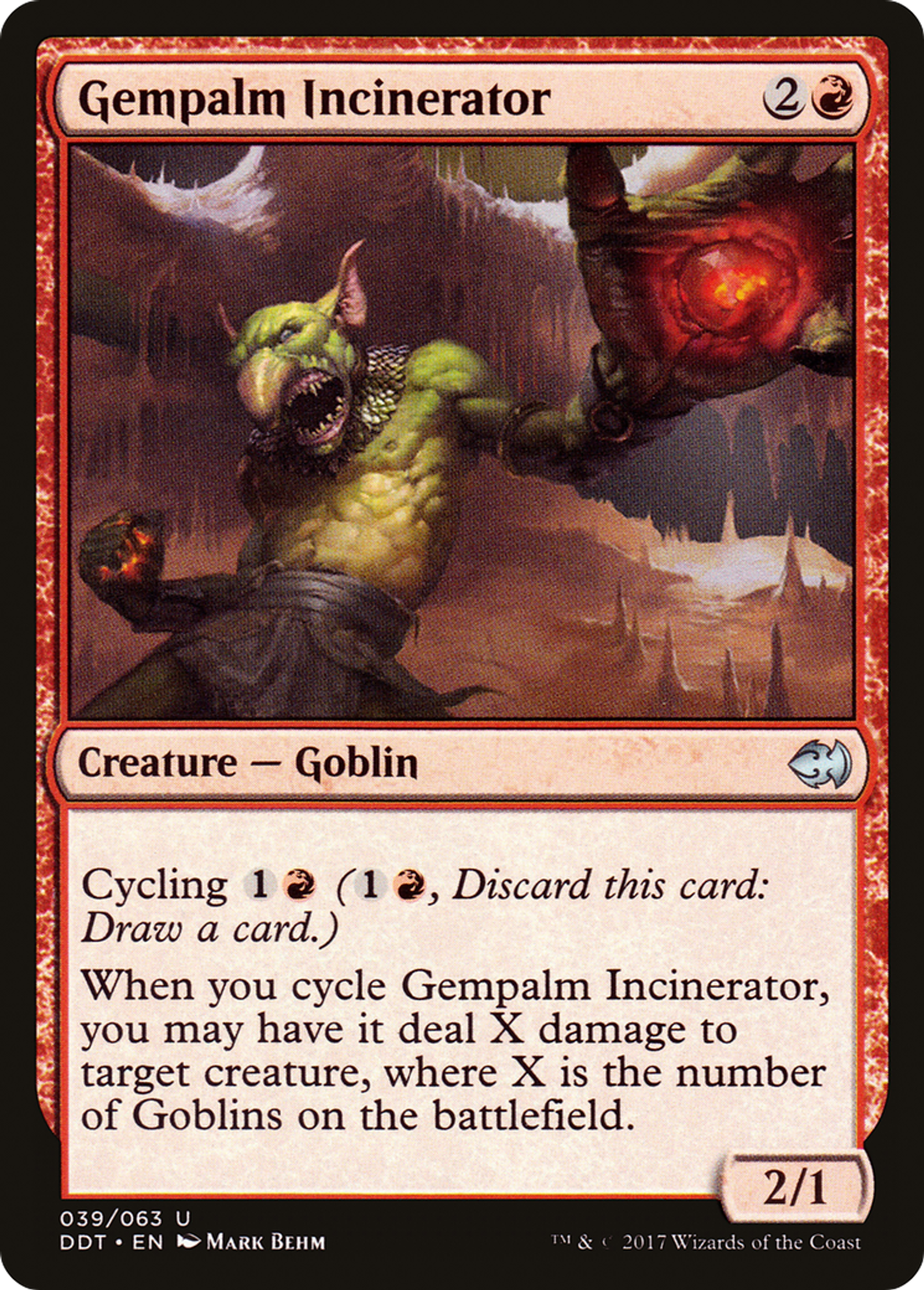 Incinérateur gemmepaume — Duel Decks: Merfolk vs. Goblins — Magic: The Gathering