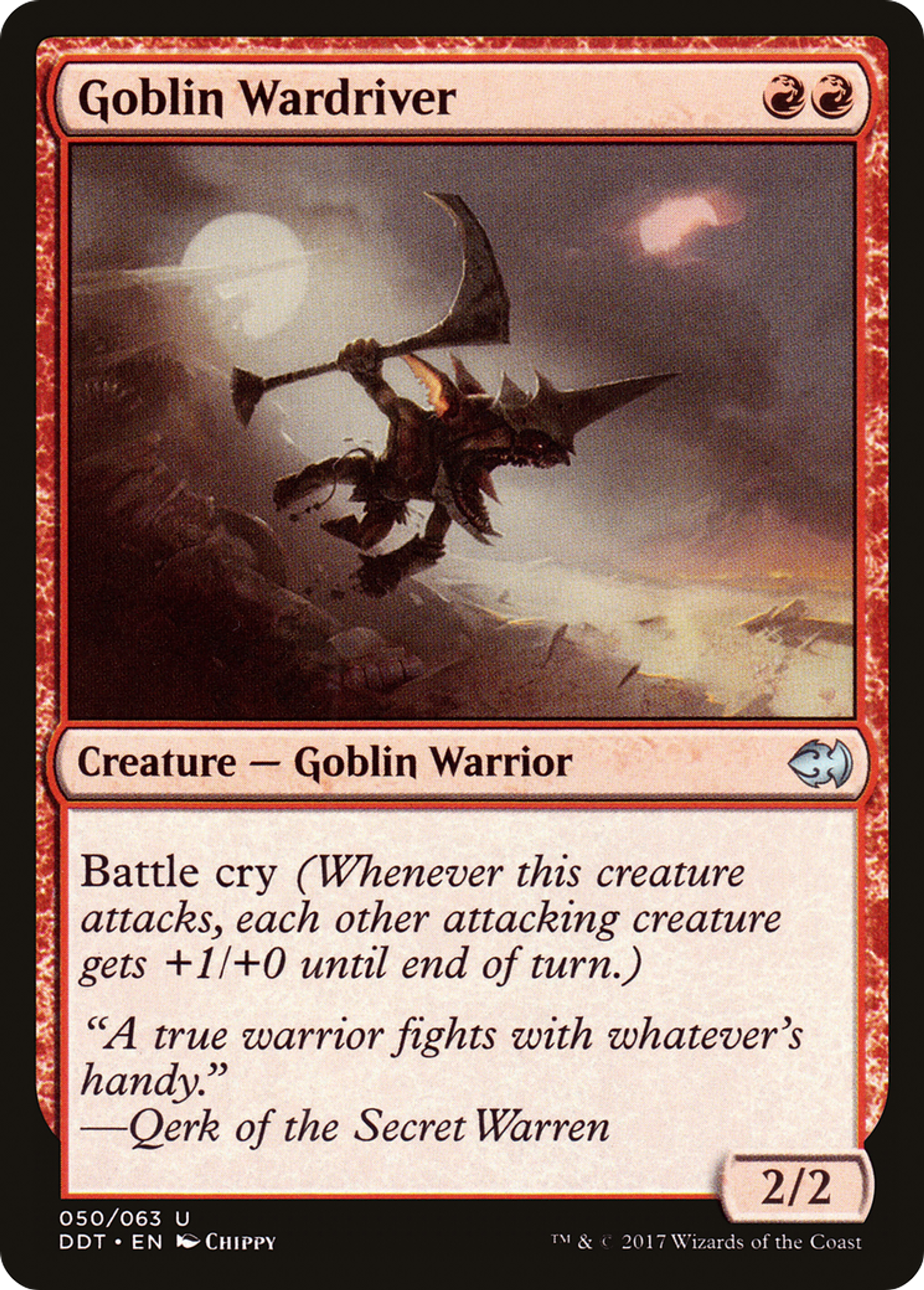 Trublion de guerre gobelin — Duel Decks: Merfolk vs. Goblins — Magic: The Gathering