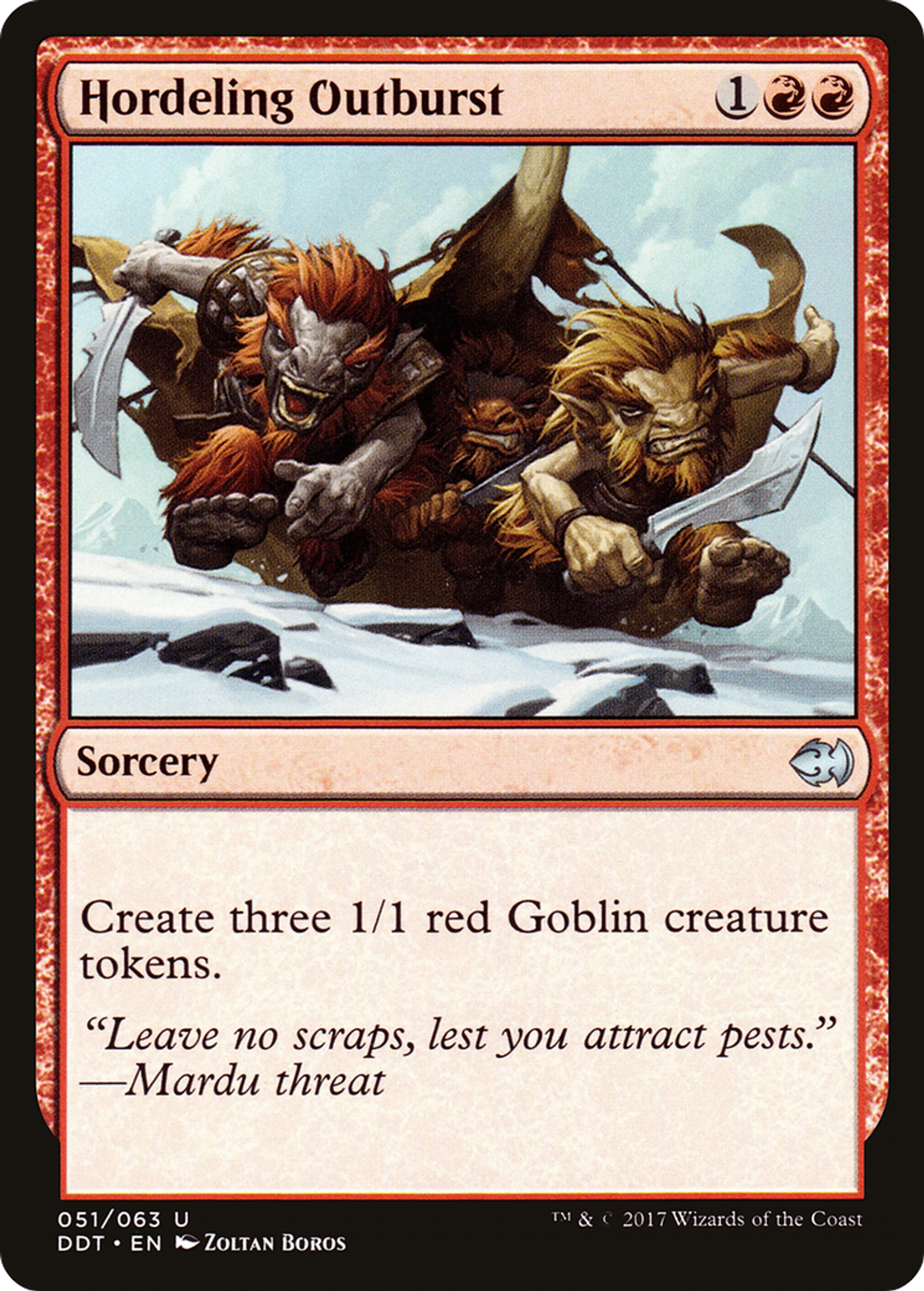 Surgissement de hordelins — Duel Decks: Merfolk vs. Goblins — Magic: The Gathering