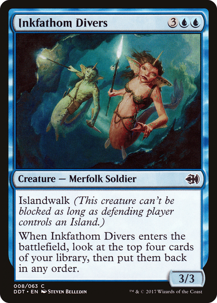 Inkfathom Divers — Duel Decks: Merfolk vs. Goblins — Magic: The Gathering