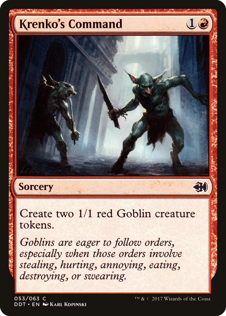 Krenko's Command — Duel Decks: Merfolk vs. Goblins — Magic: The Gathering