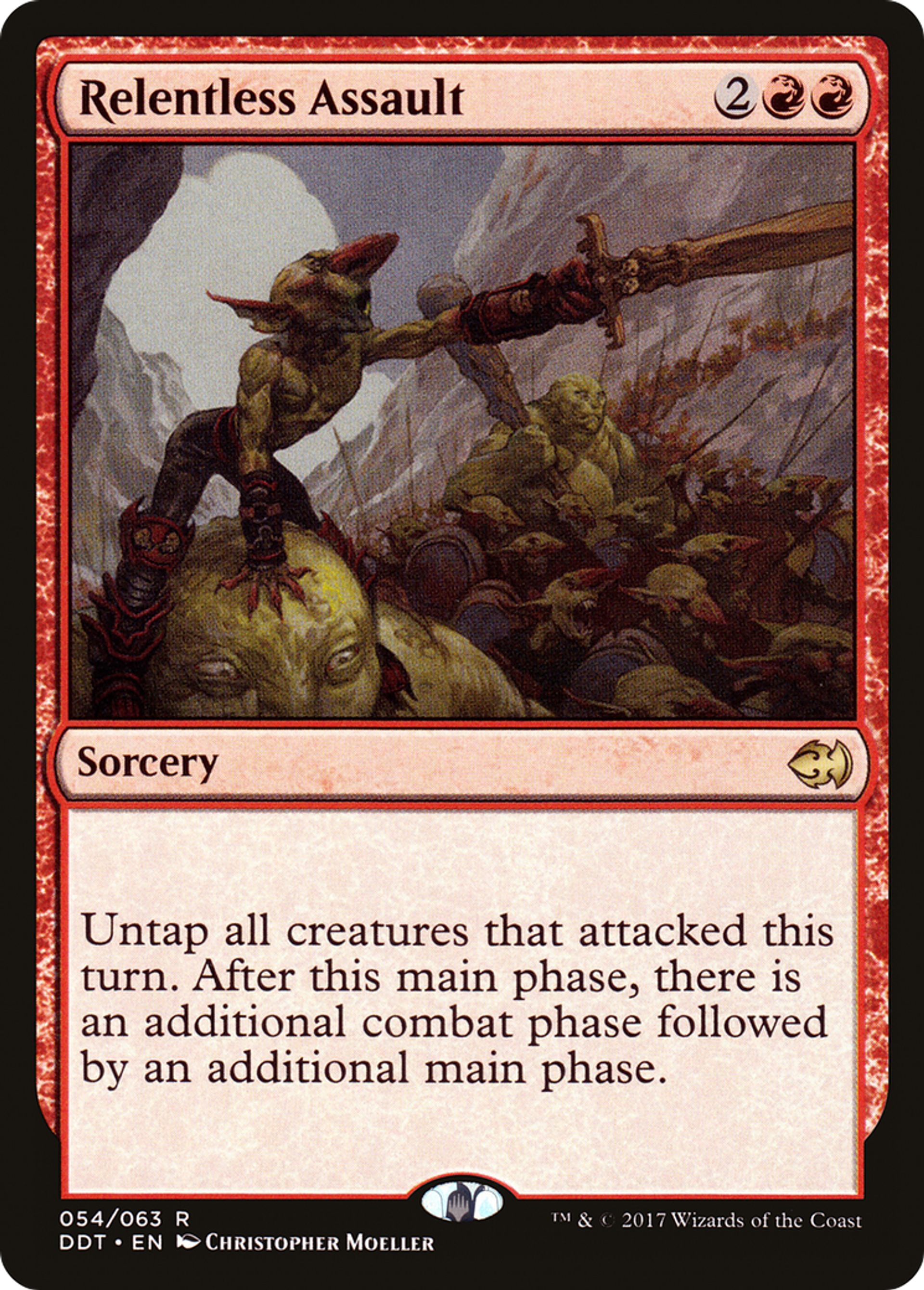 Assaut implacable — Duel Decks: Merfolk vs. Goblins — Magic: The Gathering