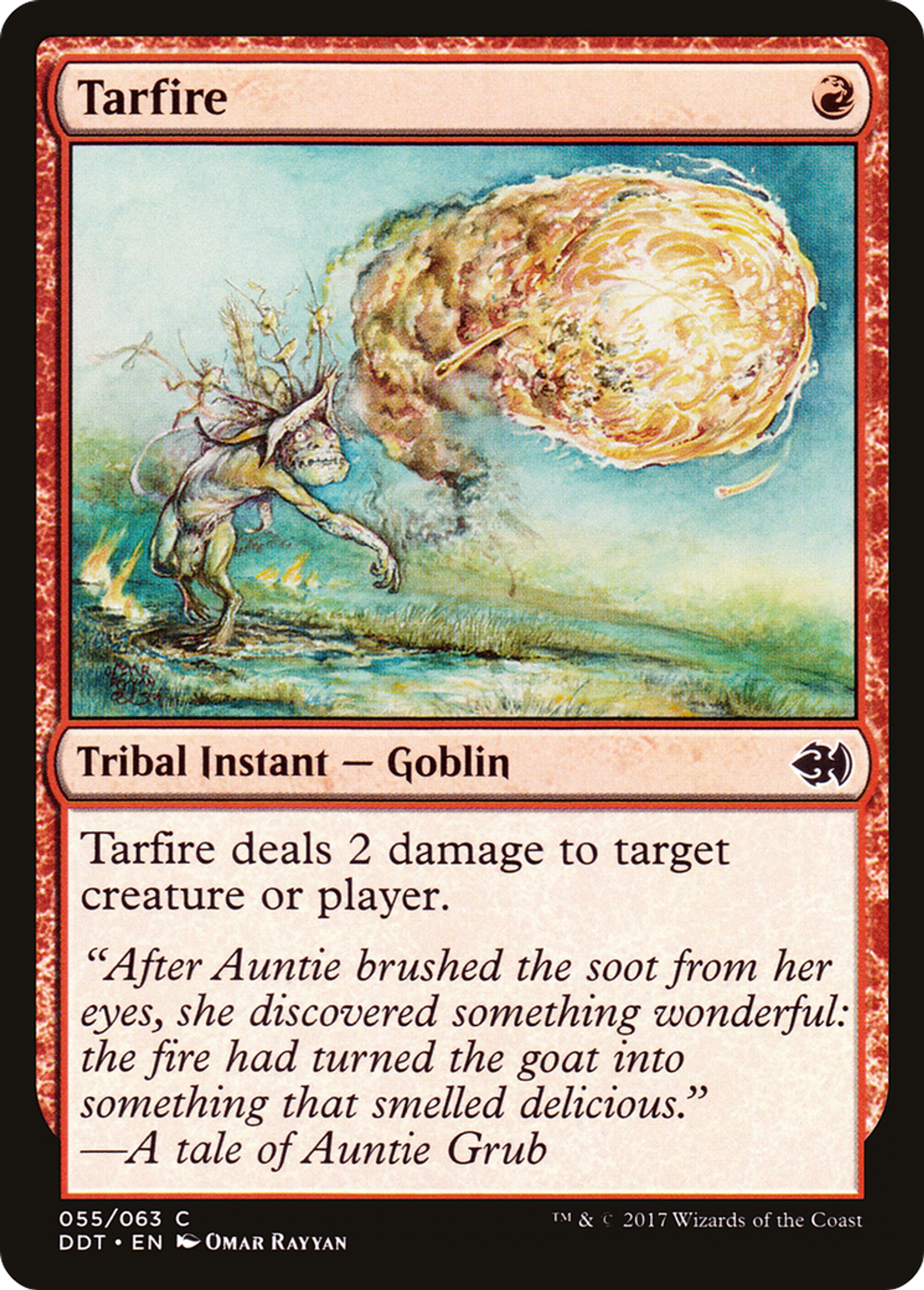 Feu de goudron — Duel Decks: Merfolk vs. Goblins — Magic: The Gathering