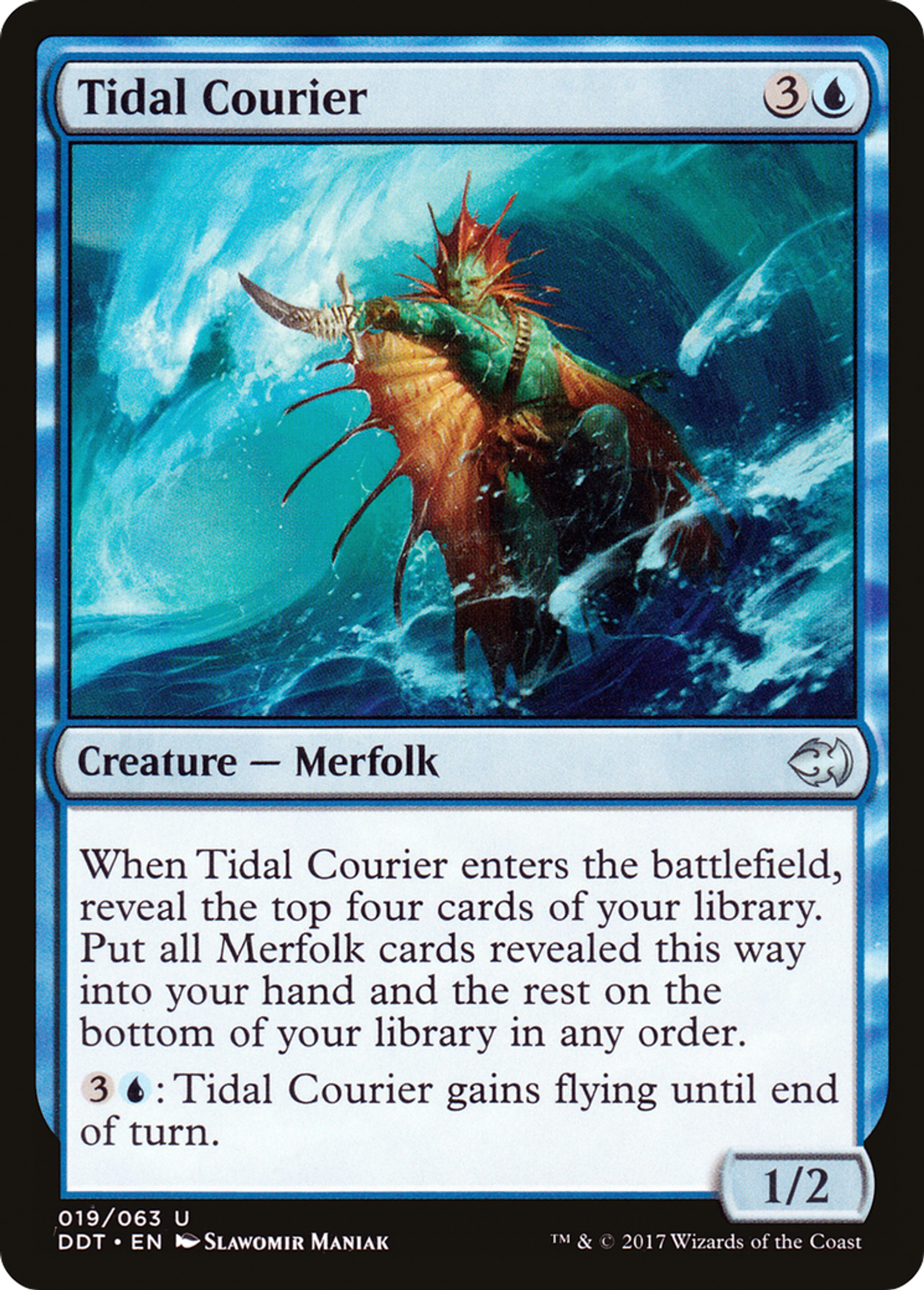 Tidal Courier — Duel Decks: Merfolk vs. Goblins — Magic: The Gathering