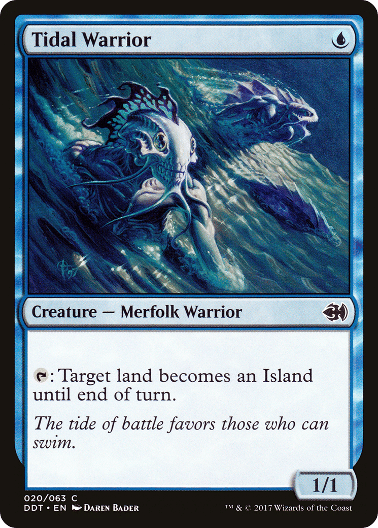 Tidal Warrior — Duel Decks: Merfolk vs. Goblins — Magic: The Gathering