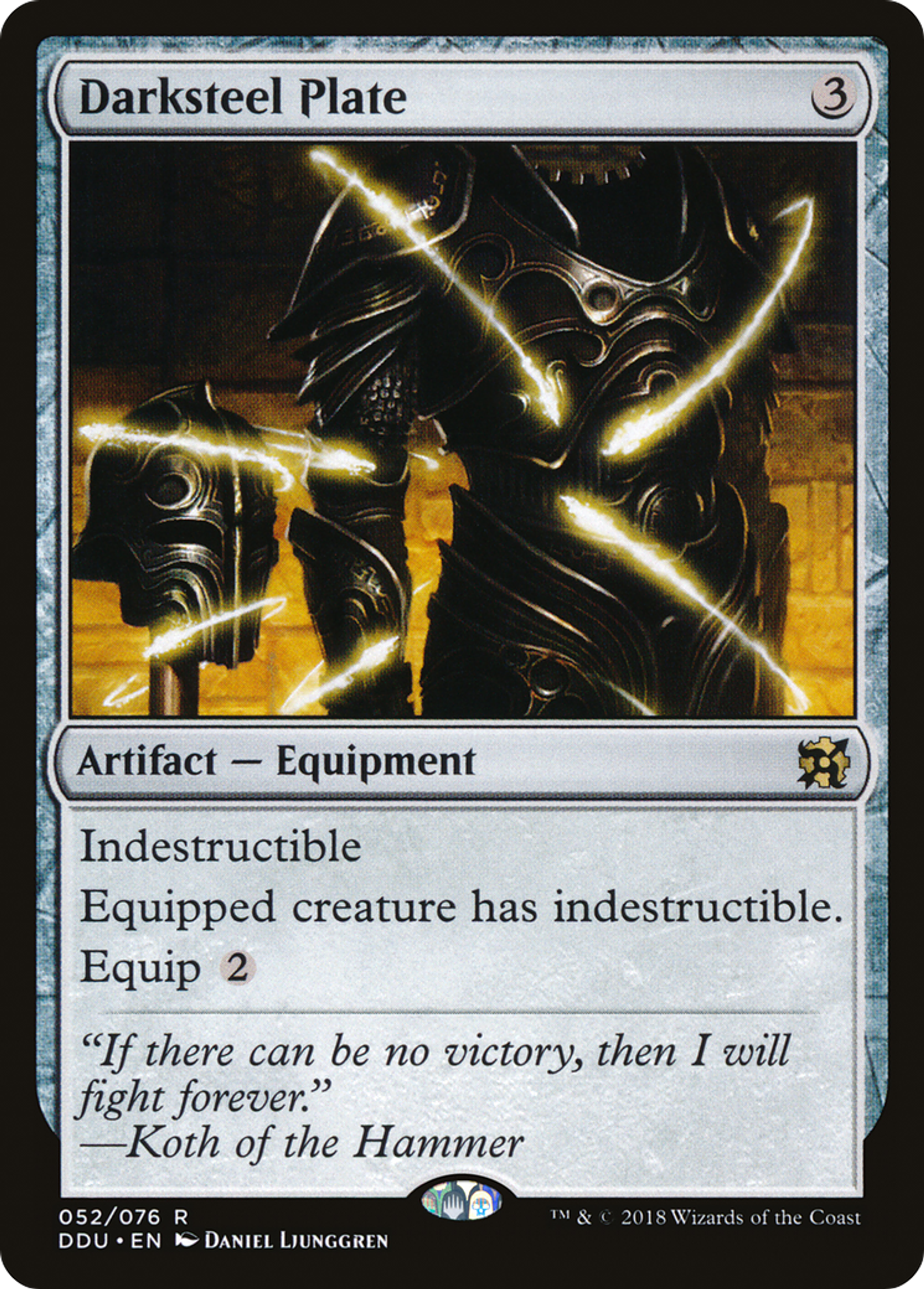 Darksteel Plate — Duel Decks: Elves vs. Inventors — Magic: The Gathering