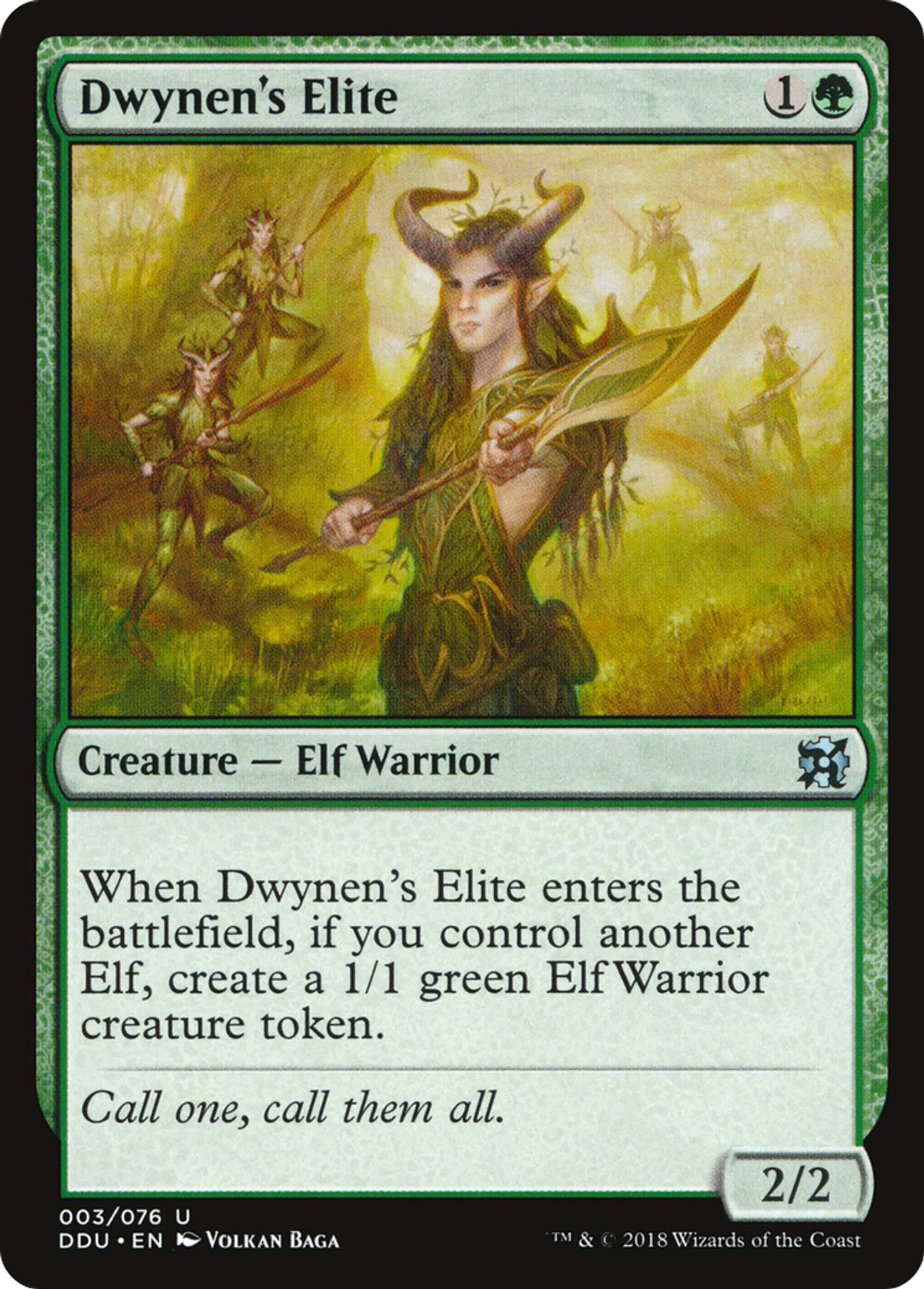 Dwynen's Elite — Duel Decks: Elves vs. Inventors — Magic: The Gathering