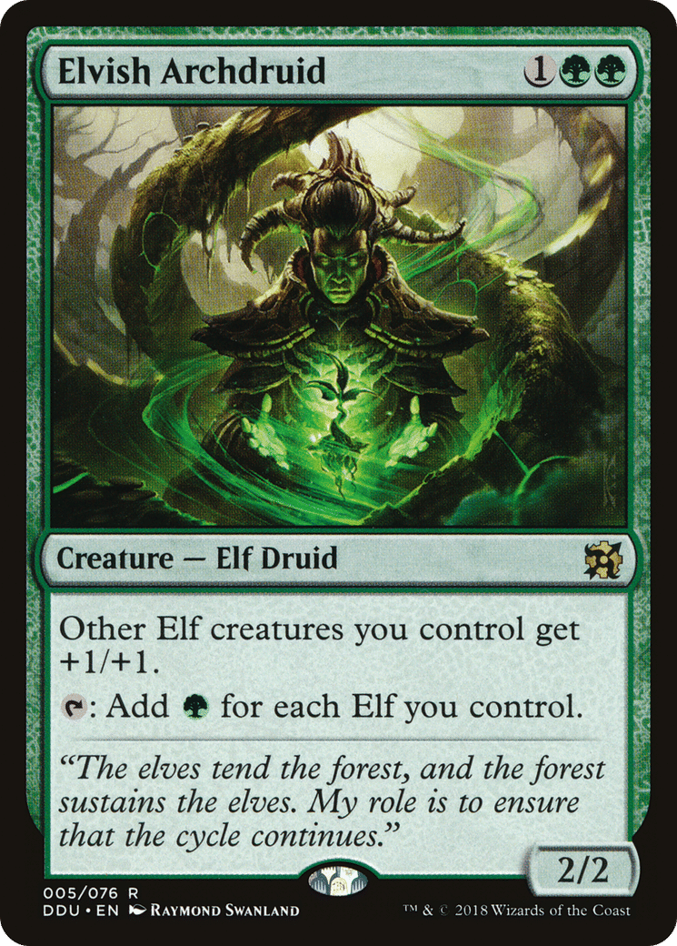 Elvish Archdruid — Duel Decks: Elves vs. Inventors — Magic: The Gathering