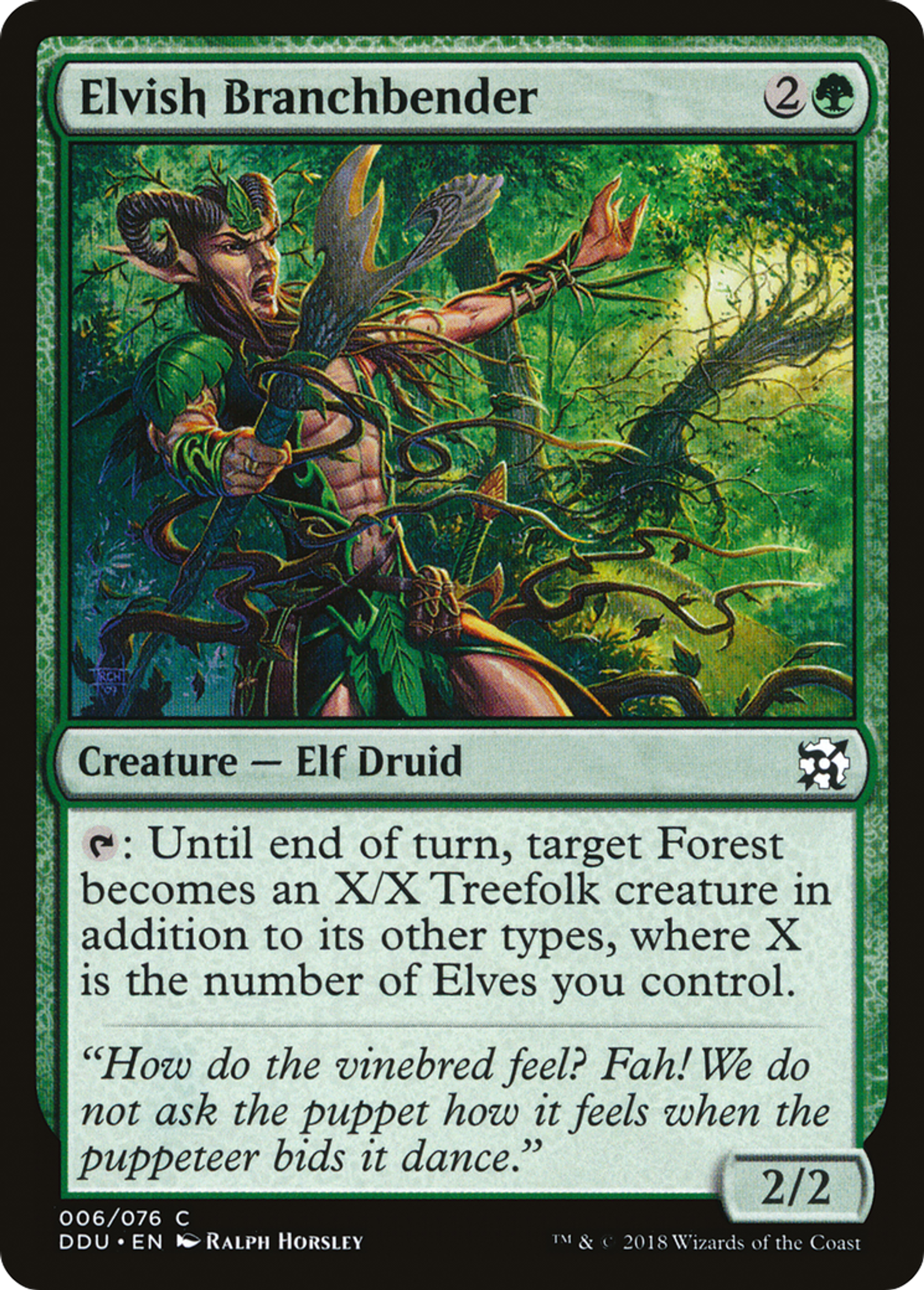 Elvish Branchbender — Duel Decks: Elves vs. Inventors — Magic: The Gathering
