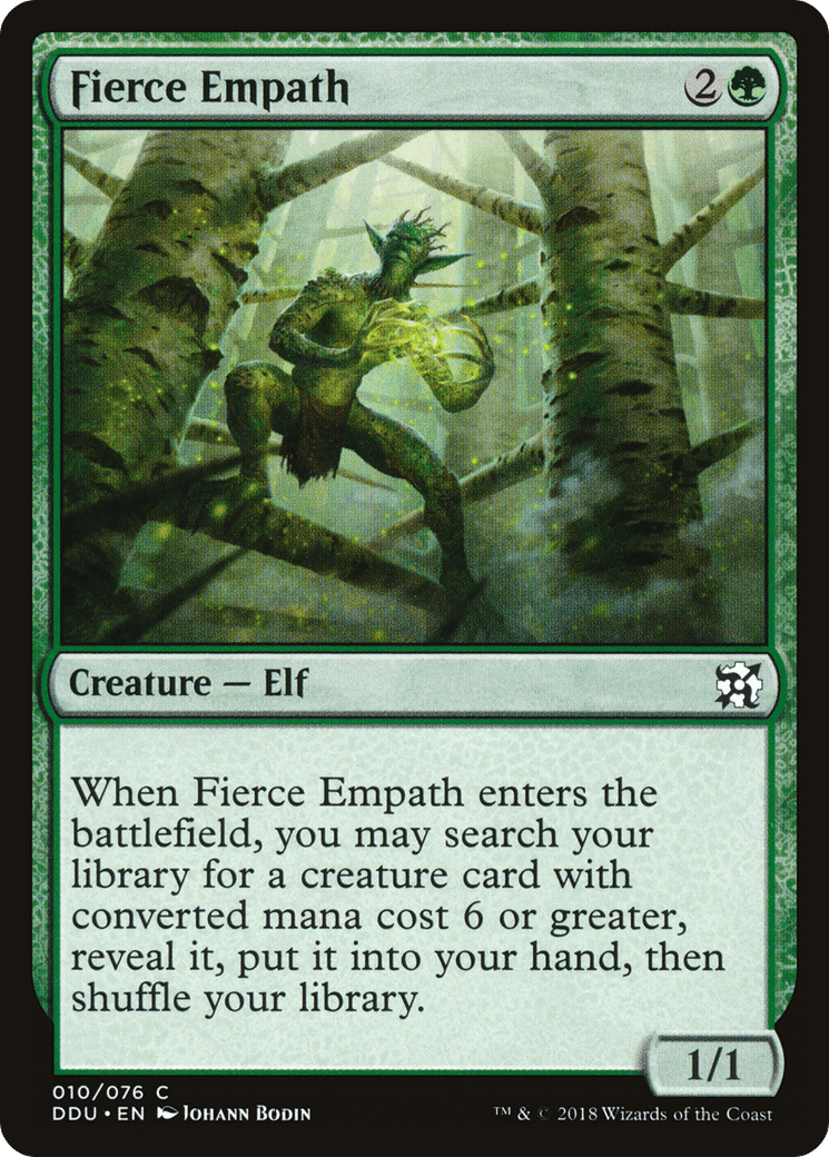 Fierce Empath — Duel Decks: Elves vs. Inventors — Magic: The Gathering