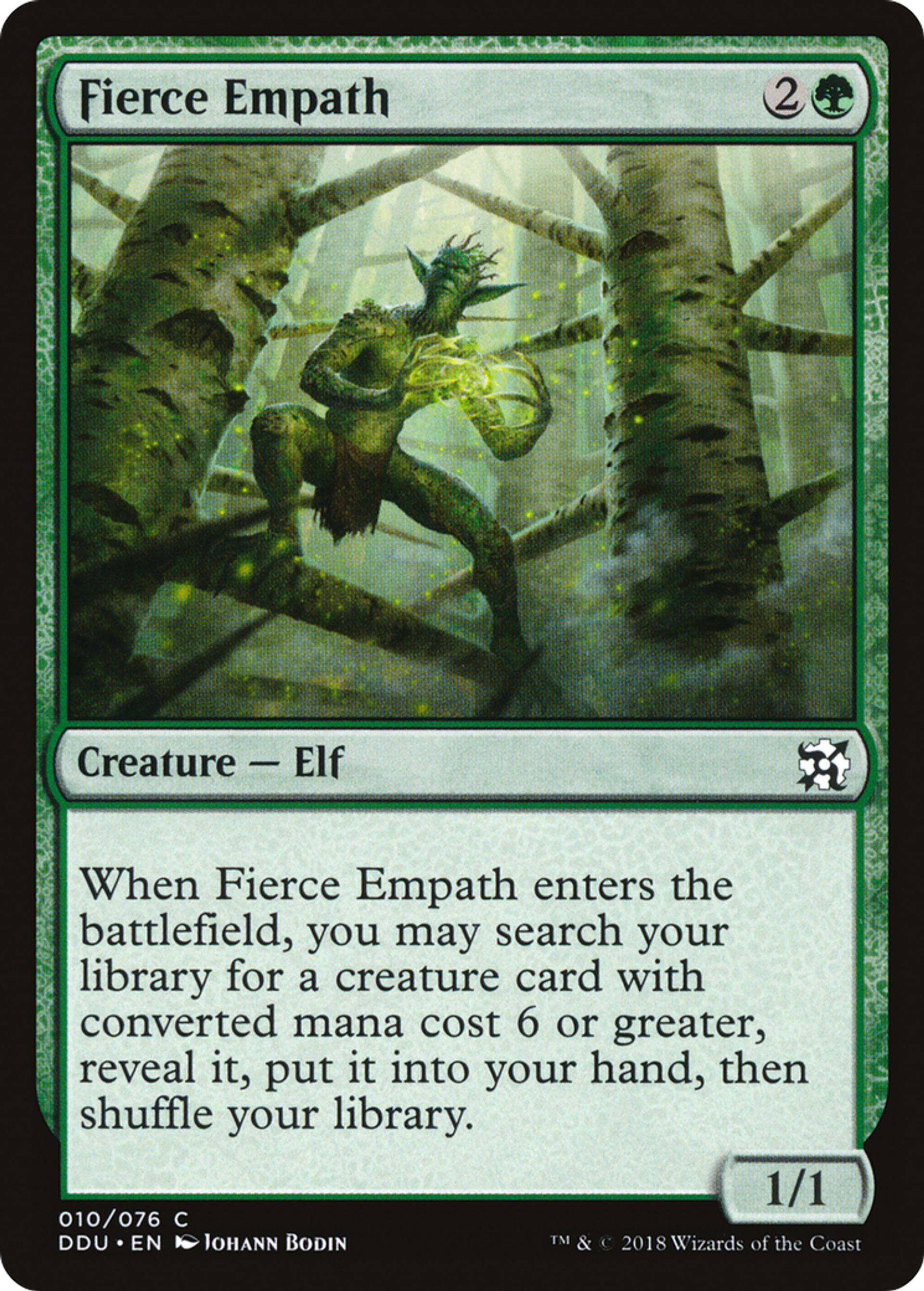 Fierce Empath — Duel Decks: Elves vs. Inventors — Magic: The Gathering