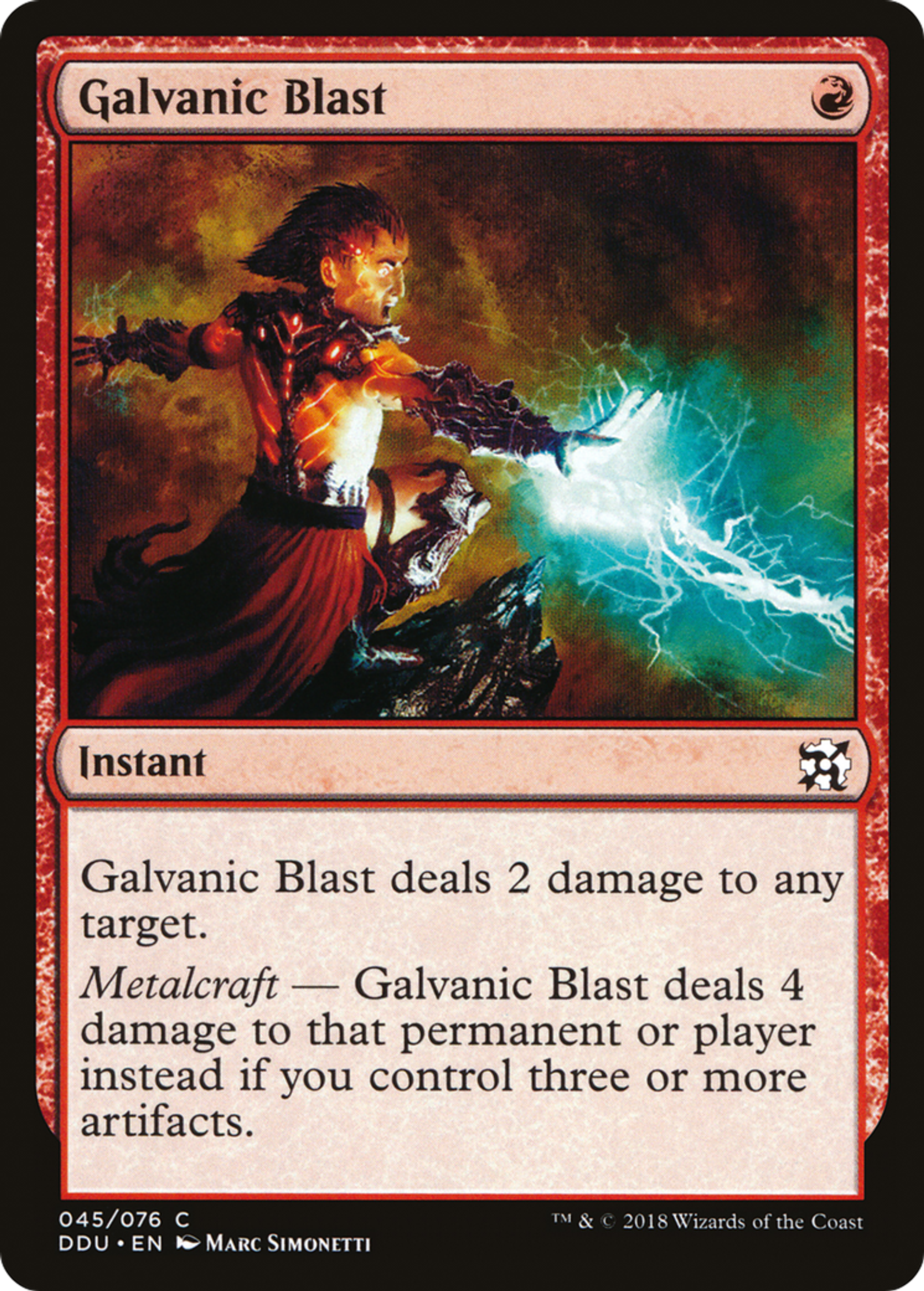 Galvanic Blast — Duel Decks: Elves vs. Inventors — Magic: The Gathering