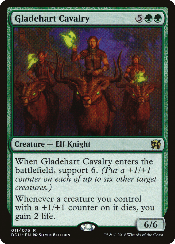Gladehart Cavalry — Duel Decks: Elves vs. Inventors — Magic: The Gathering