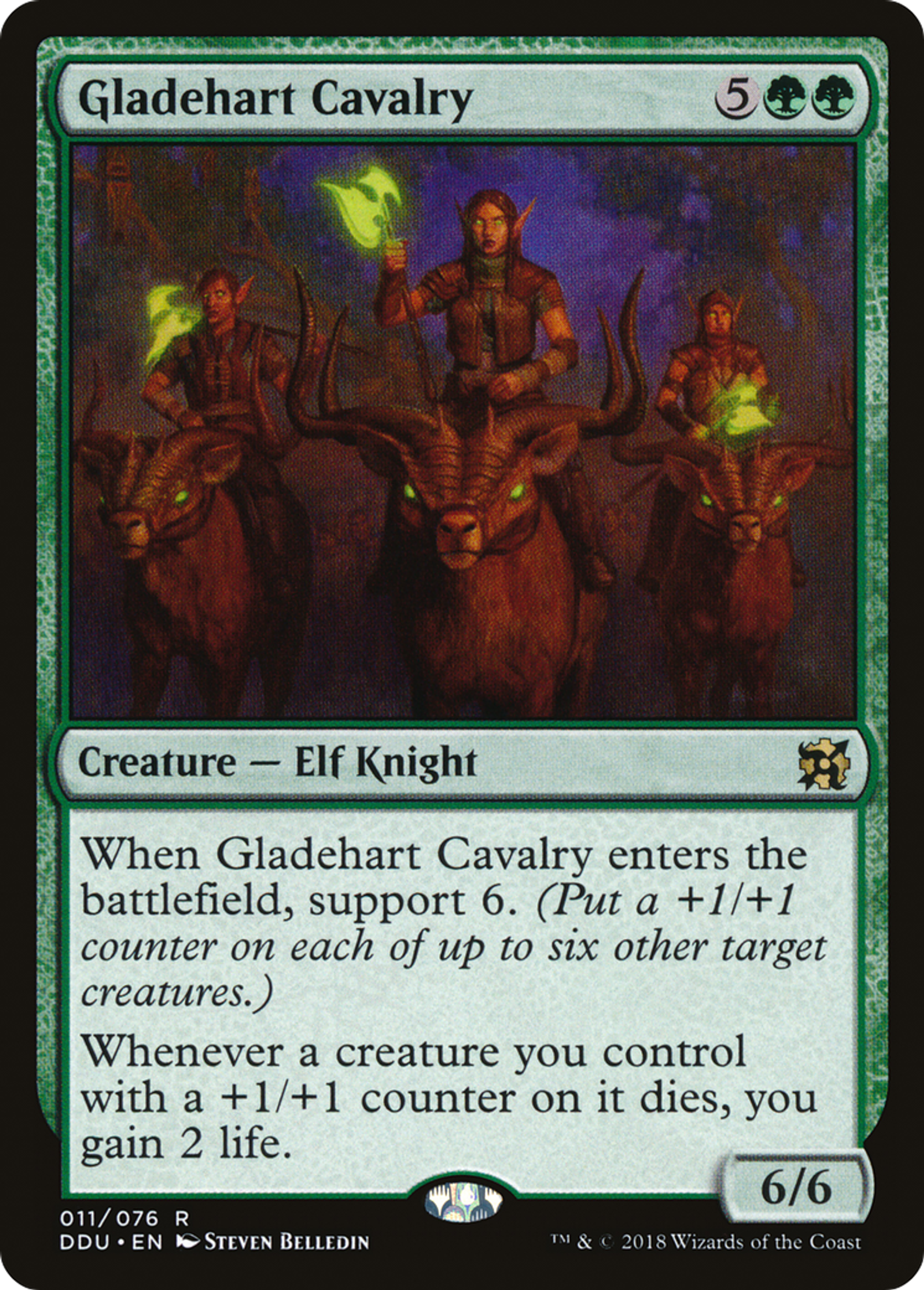 Gladehart Cavalry — Duel Decks: Elves vs. Inventors — Magic: The Gathering