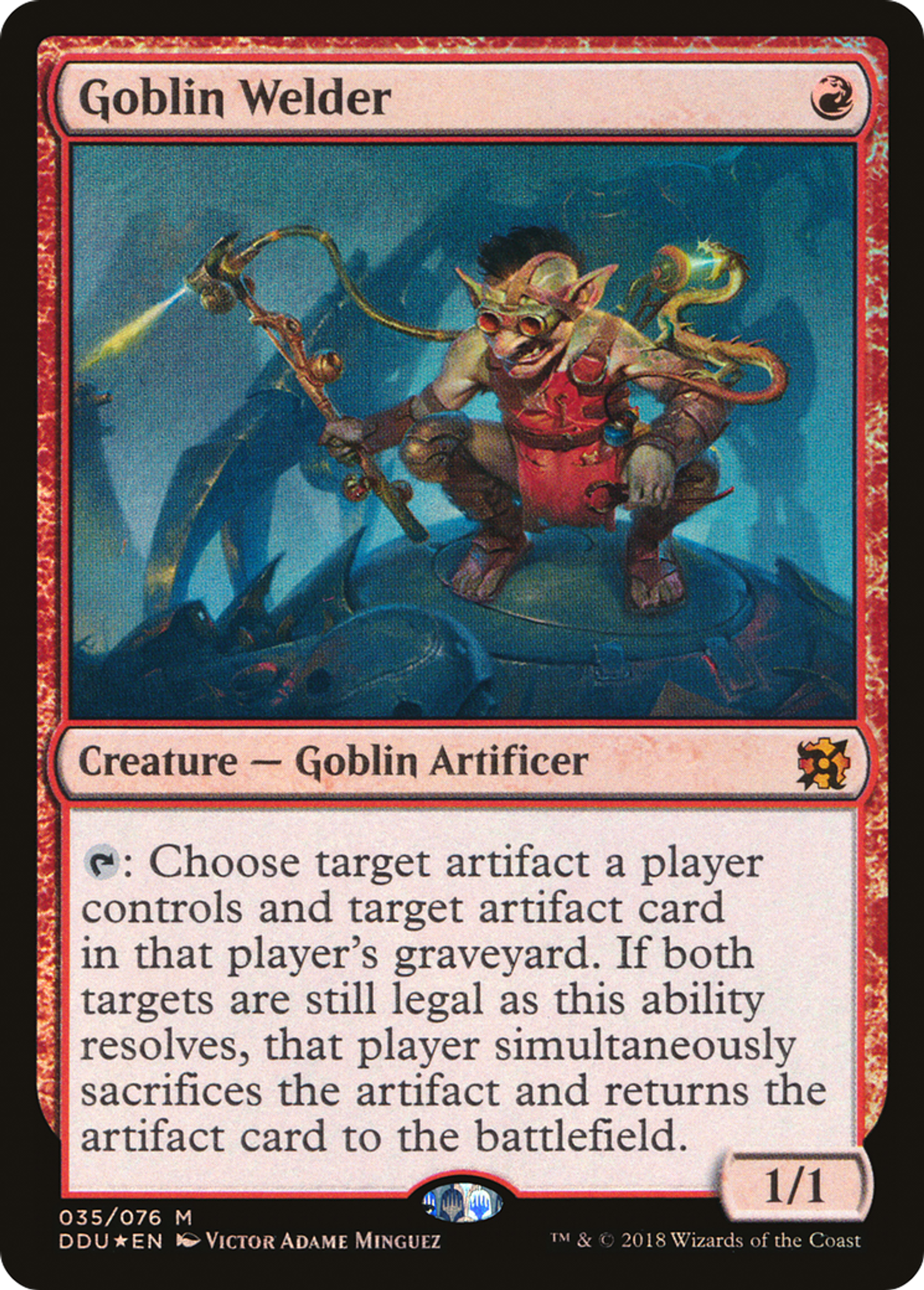 Goblin Welder — Duel Decks: Elves vs. Inventors — Magic: The Gathering