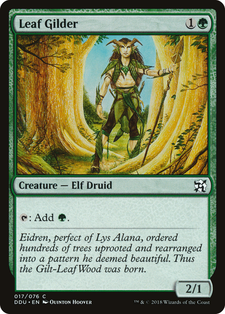 Leaf Gilder — Duel Decks: Elves vs. Inventors — Magic: The Gathering