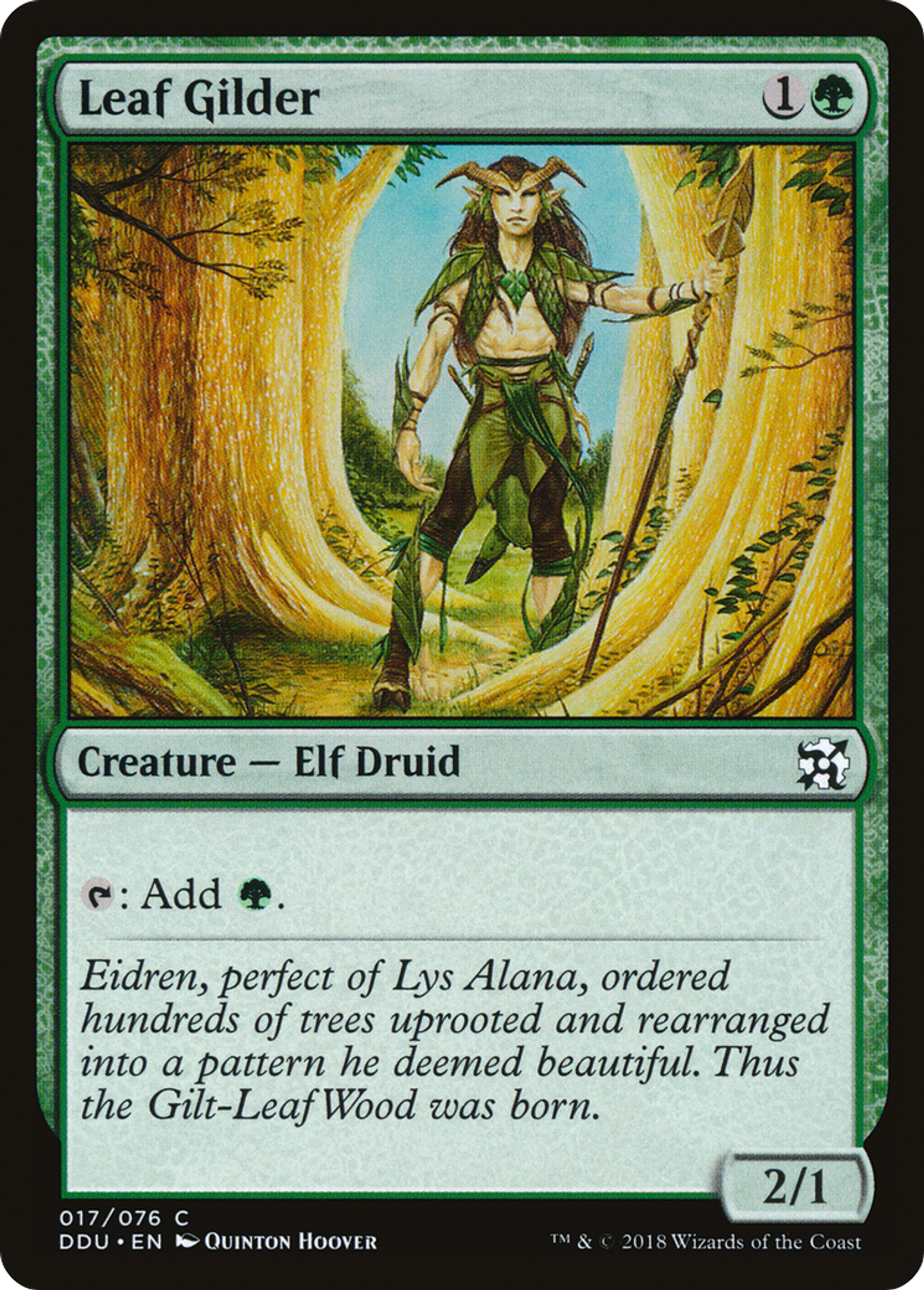 Leaf Gilder — Duel Decks: Elves vs. Inventors — Magic: The Gathering