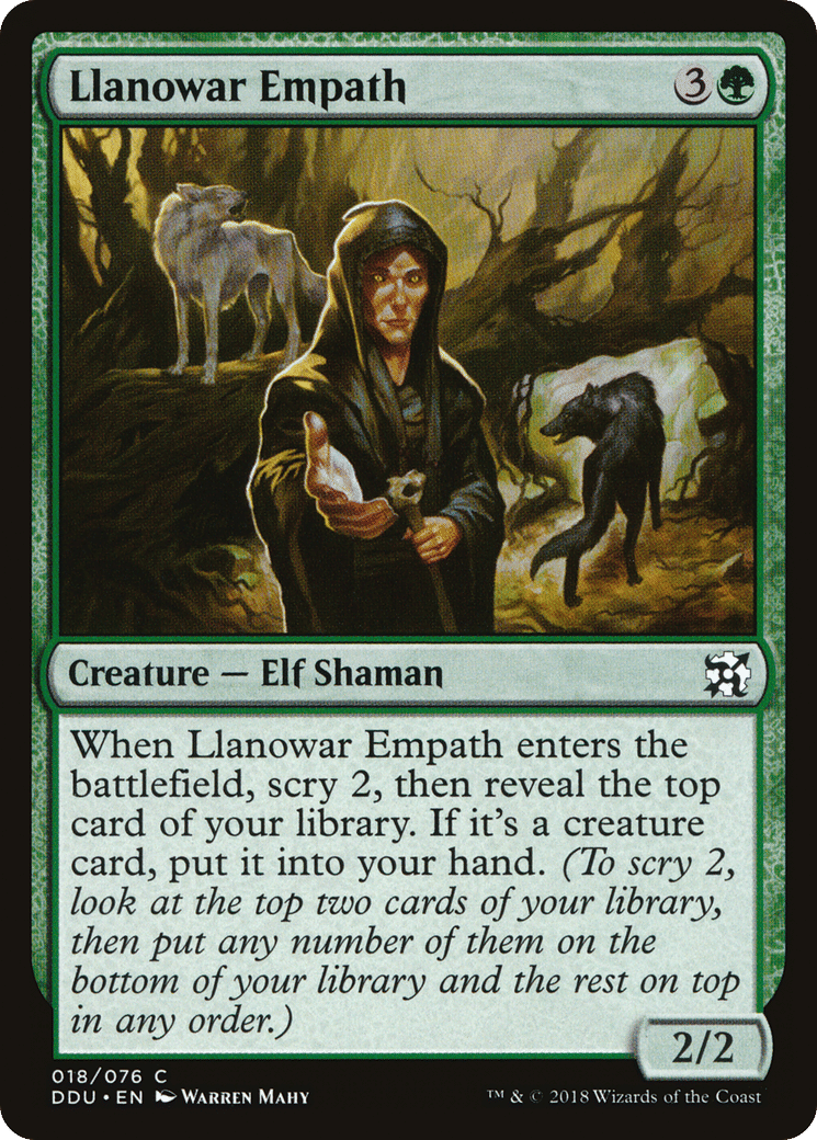 Llanowar Empath — Duel Decks: Elves vs. Inventors — Magic: The Gathering