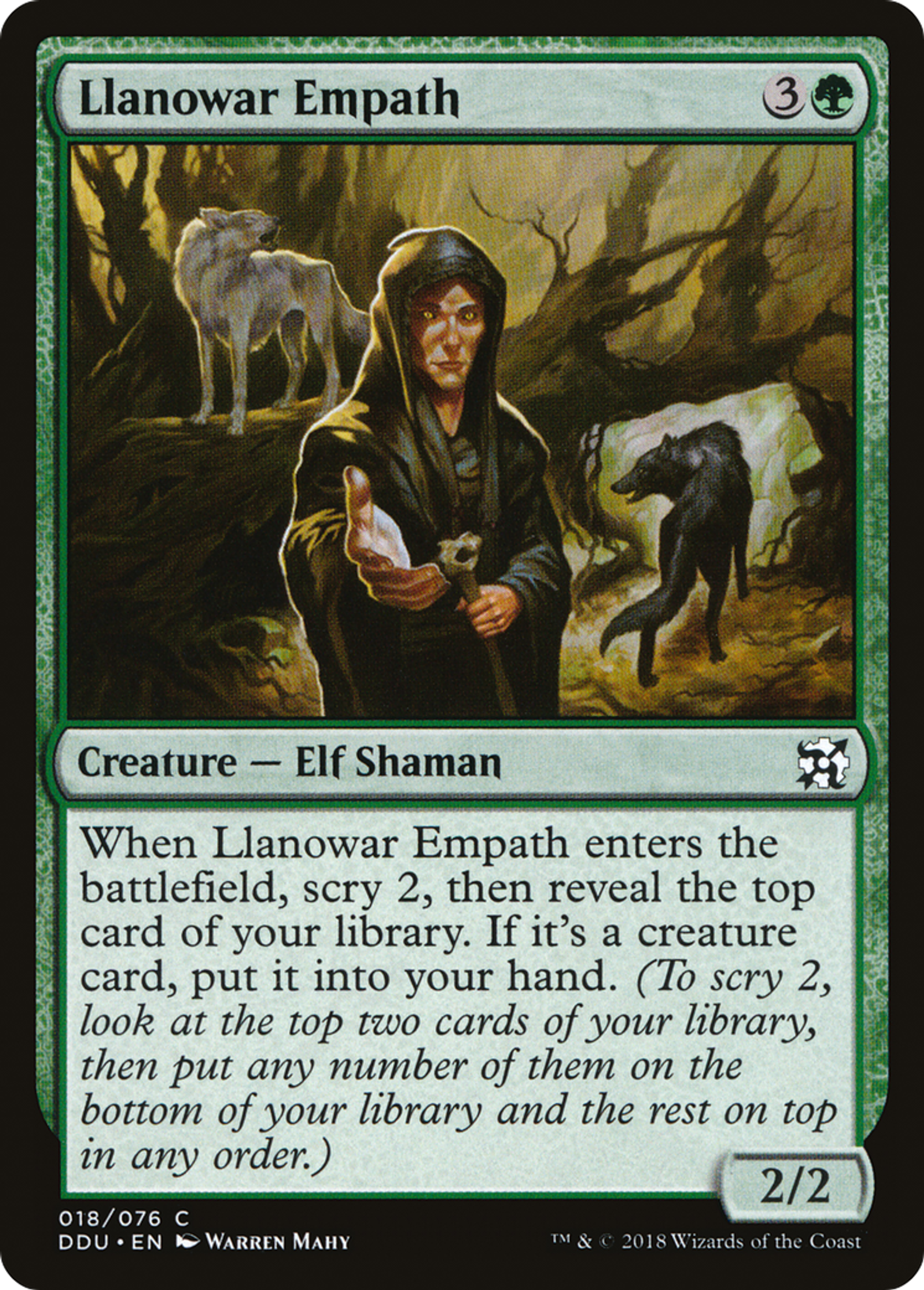 Llanowar Empath — Duel Decks: Elves vs. Inventors — Magic: The Gathering