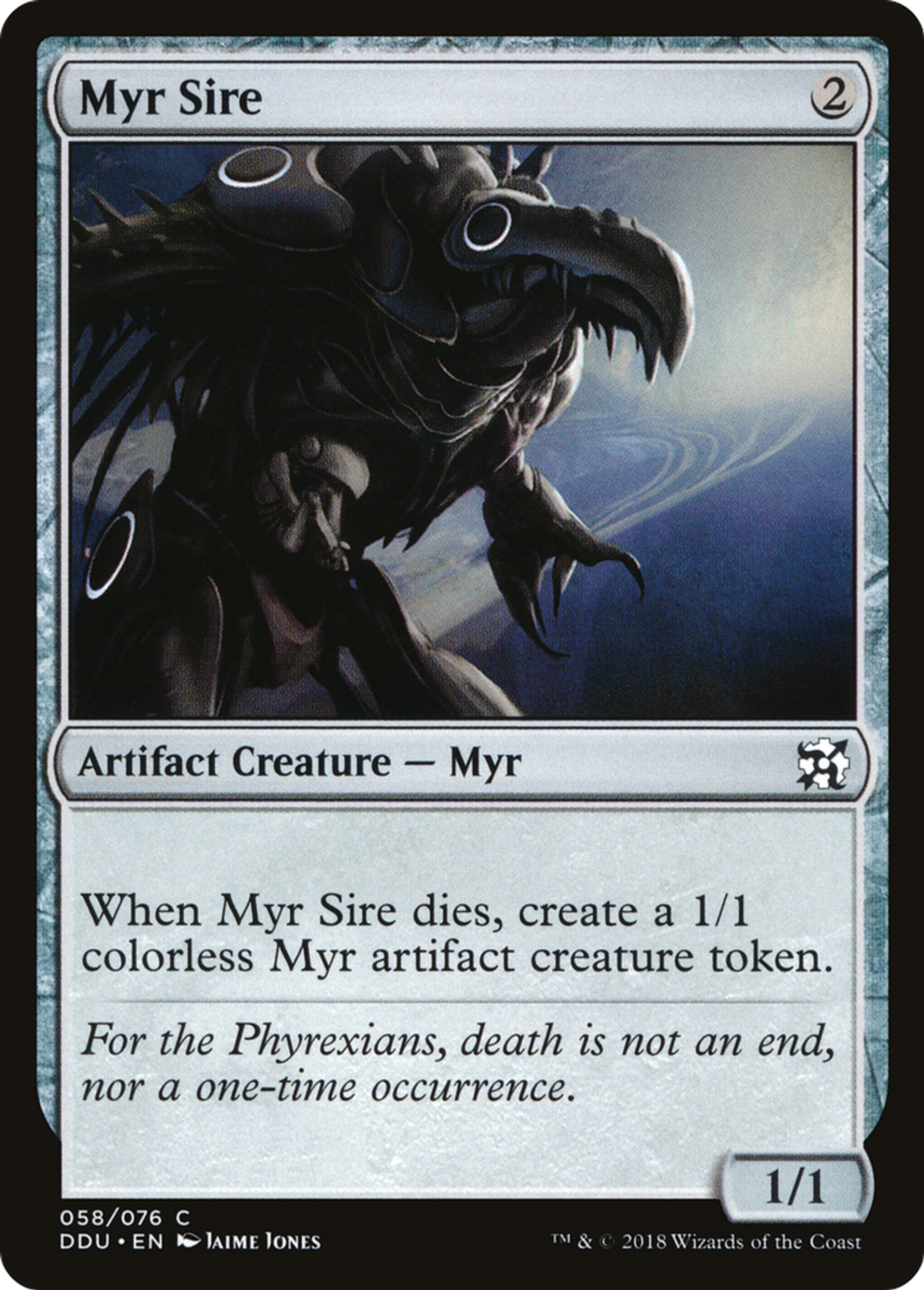 Myr Sire — Duel Decks: Elves vs. Inventors — Magic: The Gathering