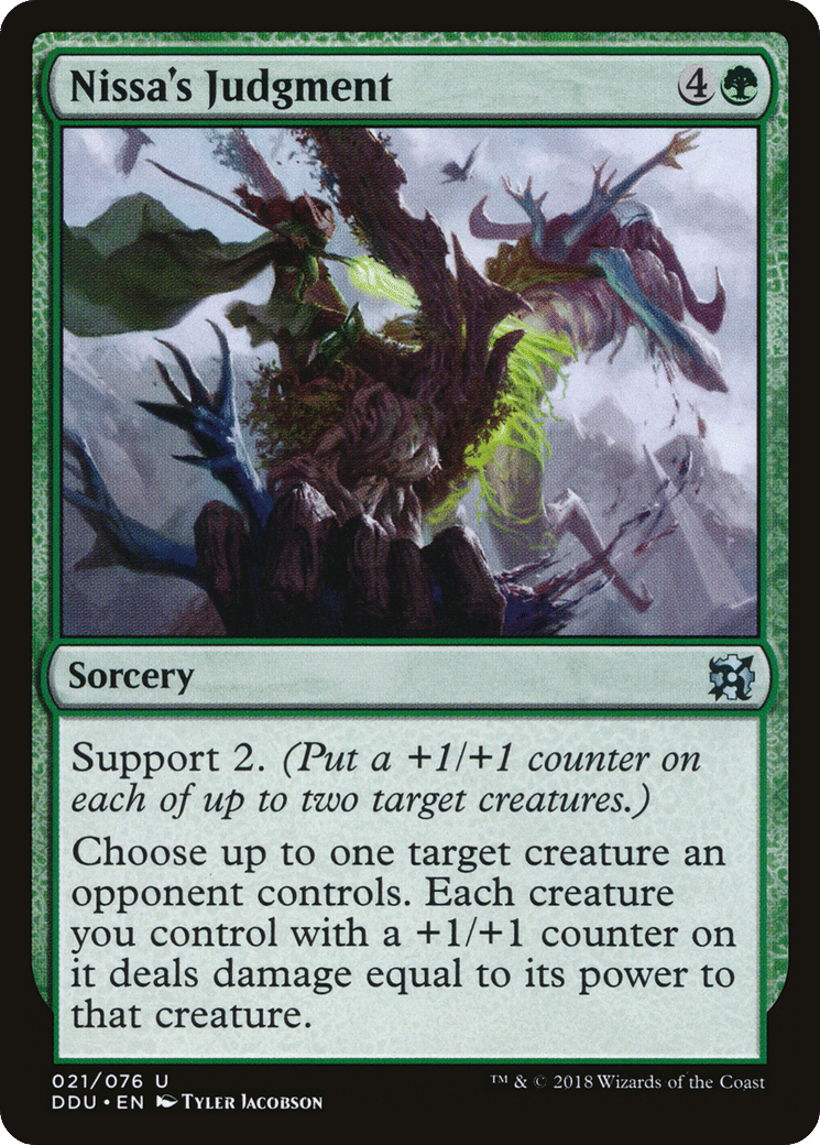 Nissa's Judgment — Duel Decks: Elves vs. Inventors — Magic: The Gathering