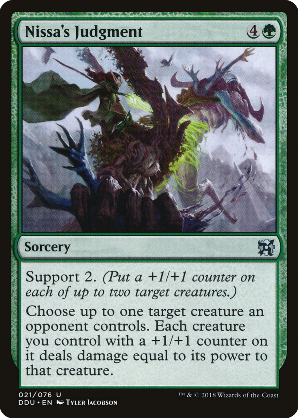 Nissa's Judgment from Duel Decks: Elves vs. Inventors - Magic: The Gathering