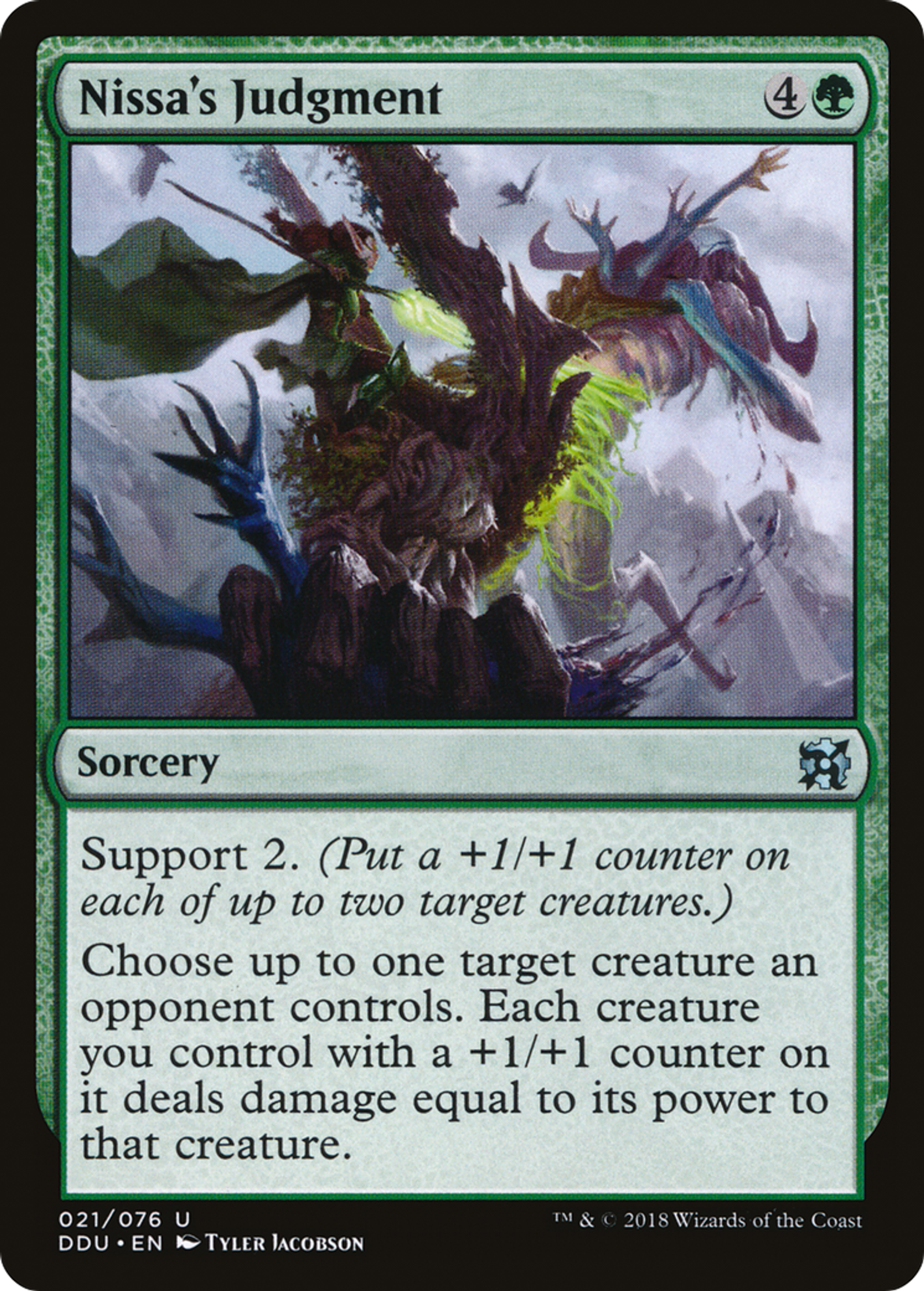 Nissa's Judgment — Duel Decks: Elves vs. Inventors — Magic: The Gathering