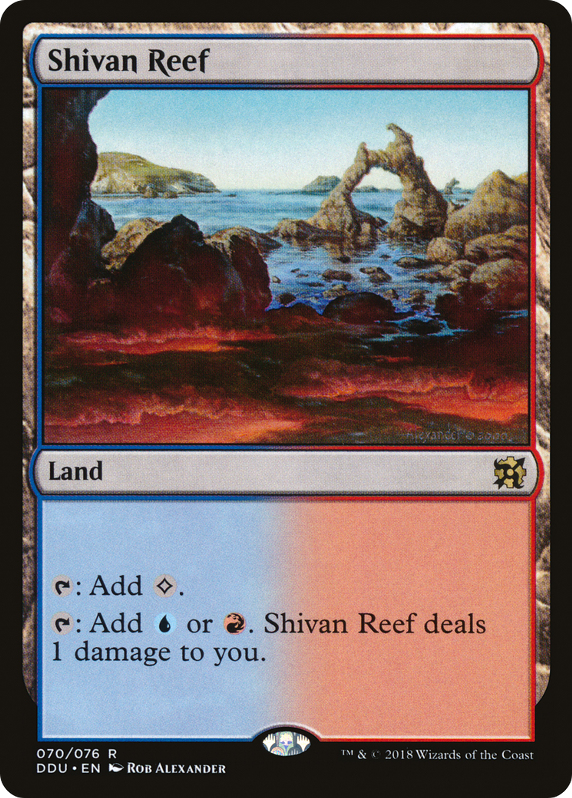 Shivan Reef — Duel Decks: Elves vs. Inventors — Magic: The Gathering
