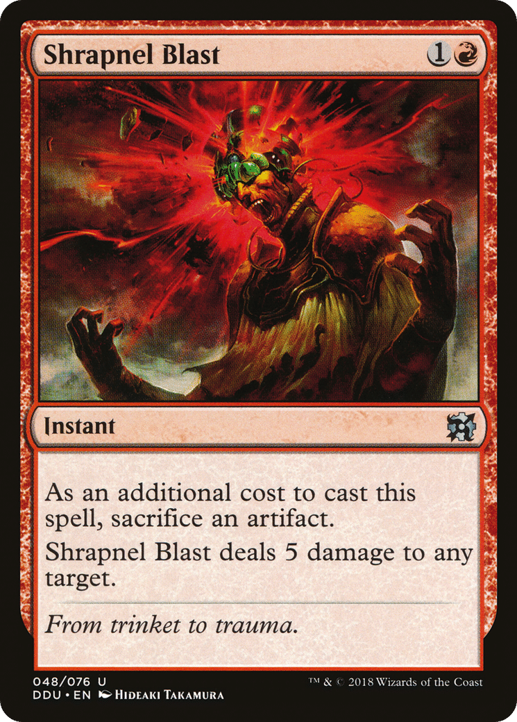 Shrapnel Blast — Duel Decks: Elves vs. Inventors — Magic: The Gathering
