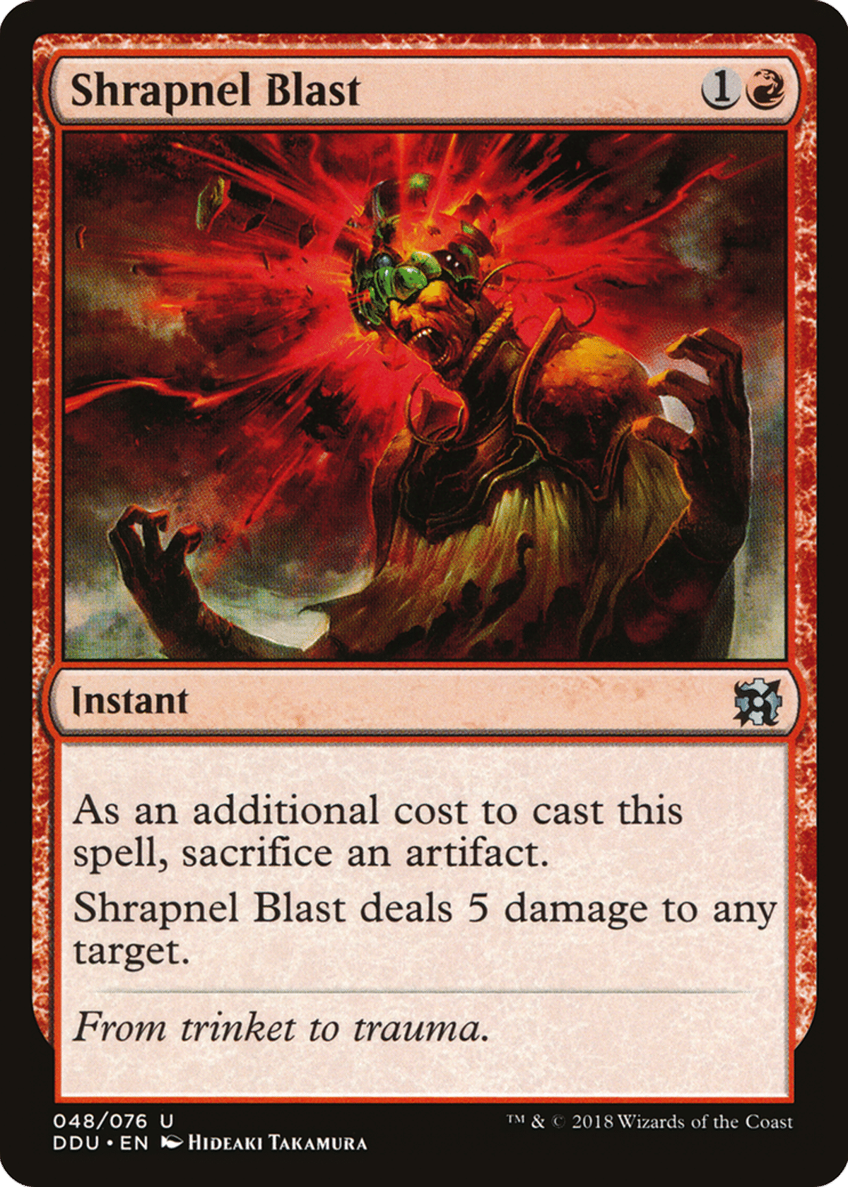 Shrapnel Blast from Duel Decks: Elves vs. Inventors - Magic: The Gathering