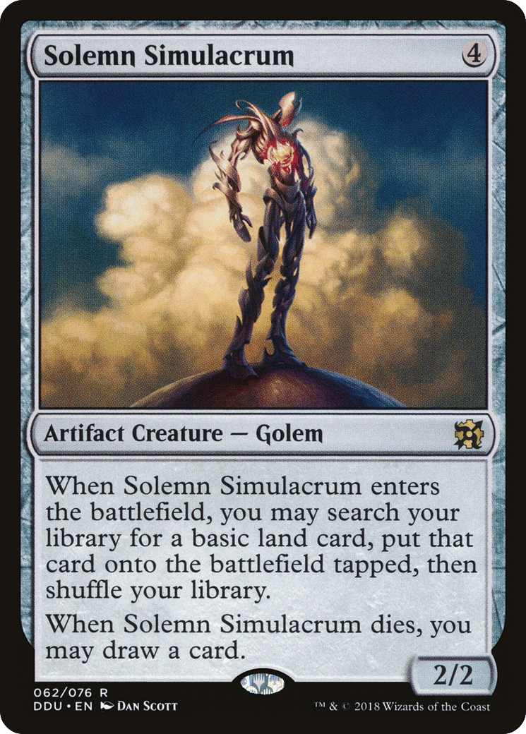 Solemn Simulacrum — Duel Decks: Elves vs. Inventors — Magic: The Gathering