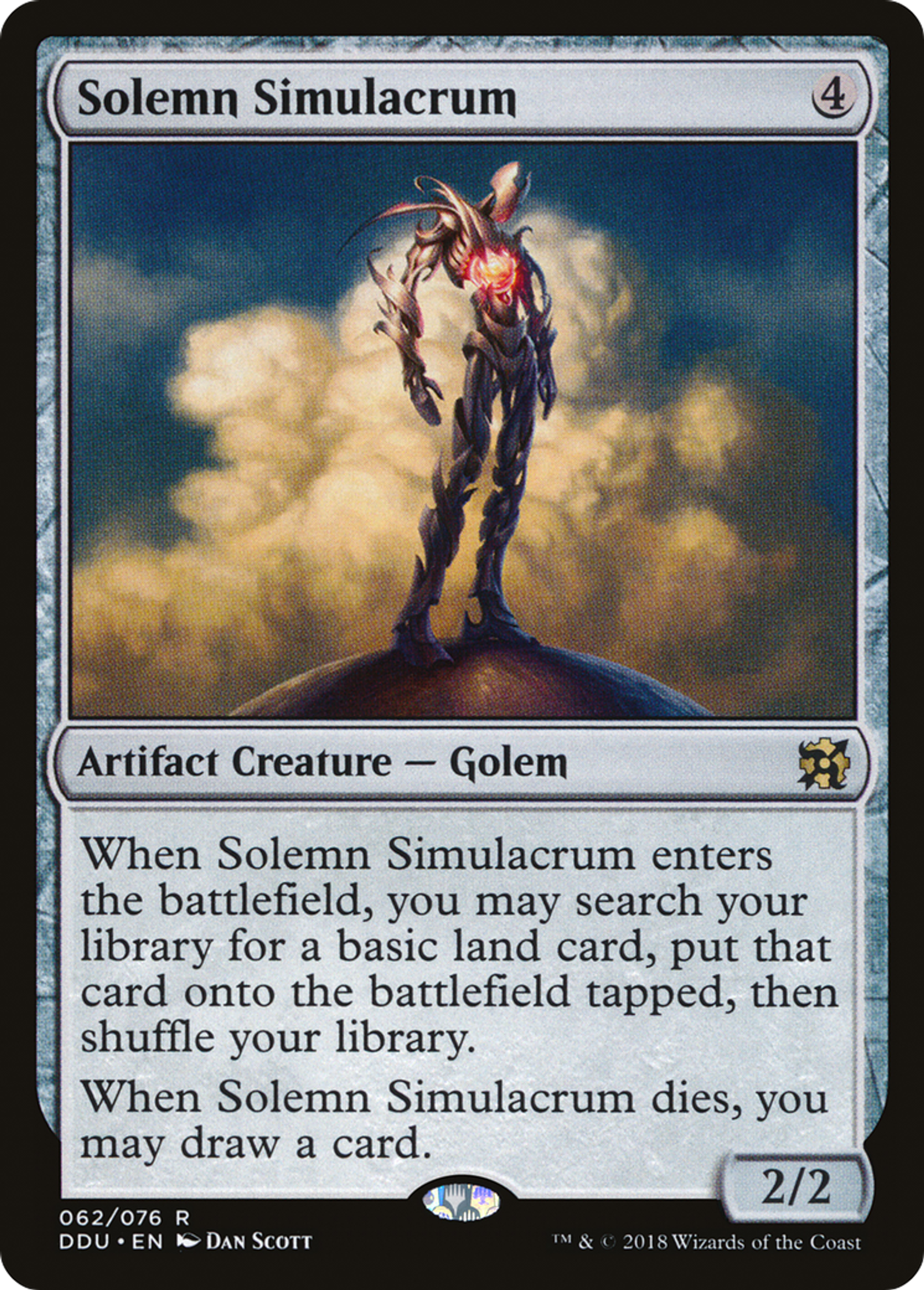 Solemn Simulacrum — Duel Decks: Elves vs. Inventors — Magic: The Gathering