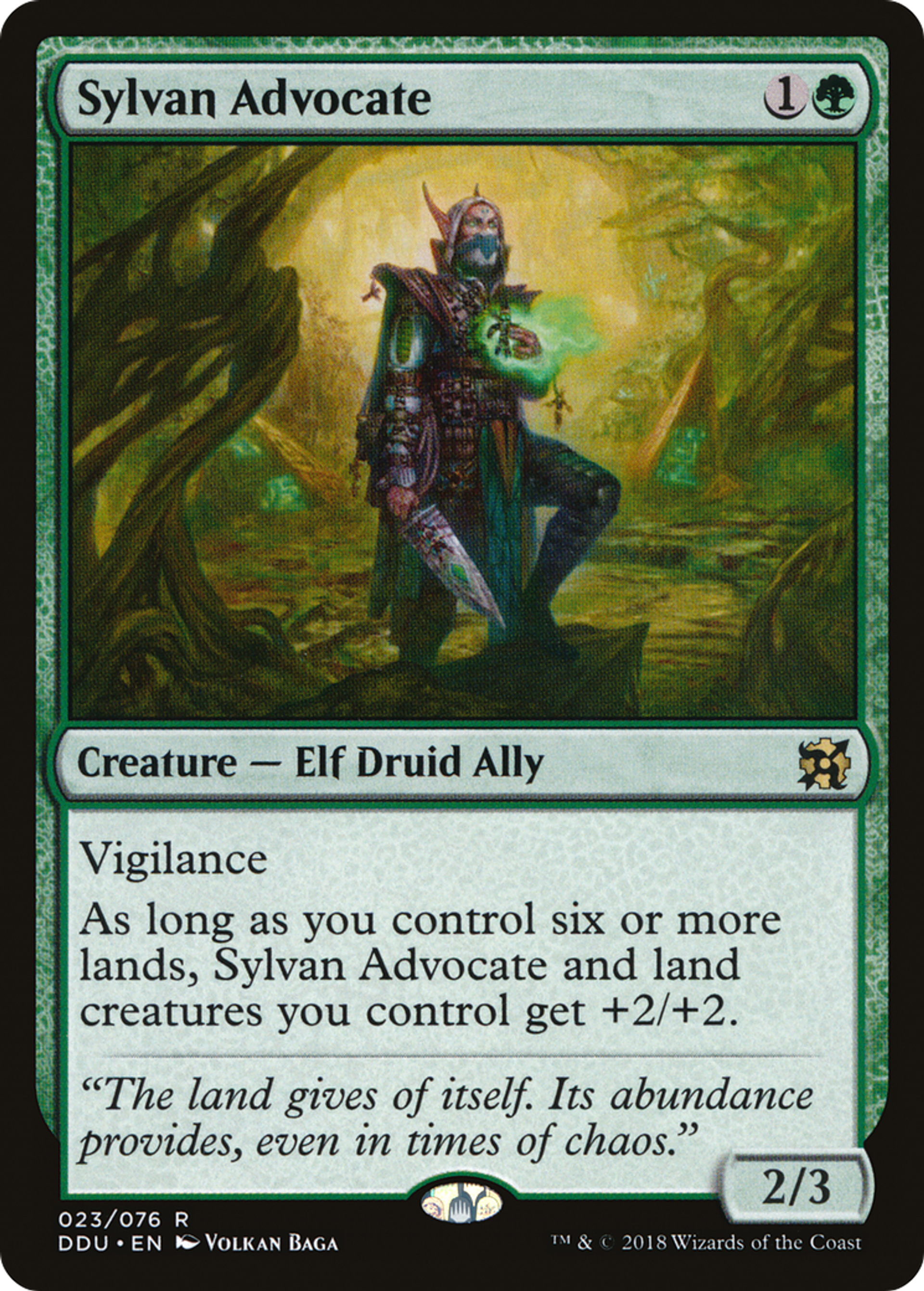 Sylvan Advocate — Duel Decks: Elves vs. Inventors — Magic: The Gathering