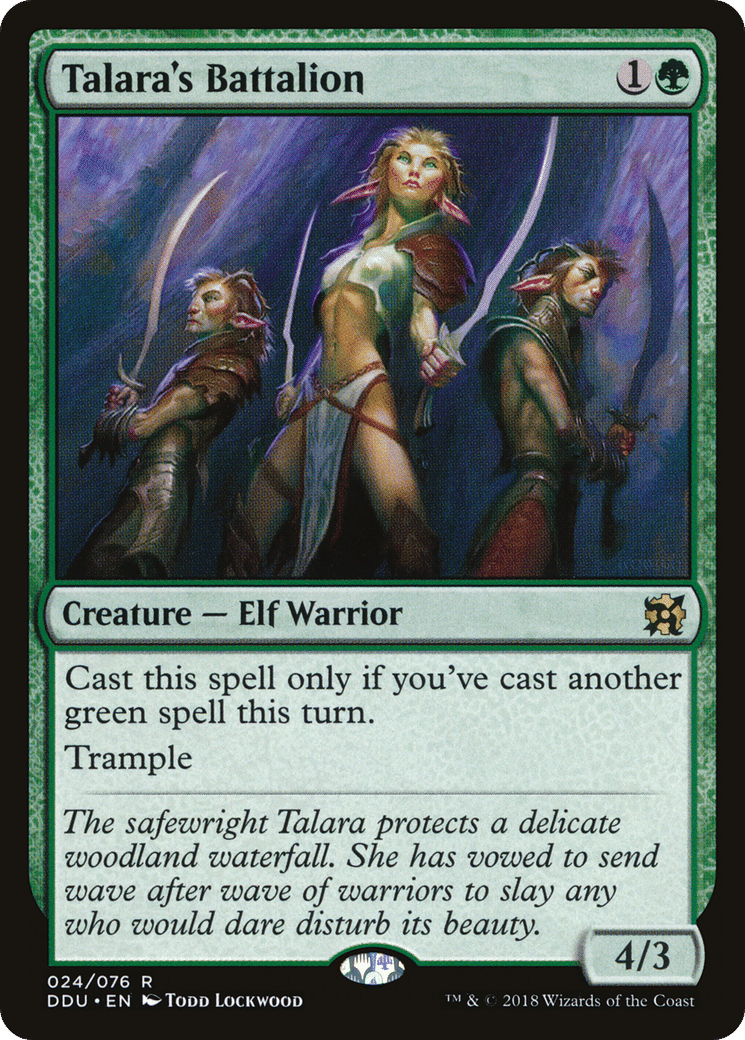 Talara's Battalion — Duel Decks: Elves vs. Inventors — Magic: The Gathering