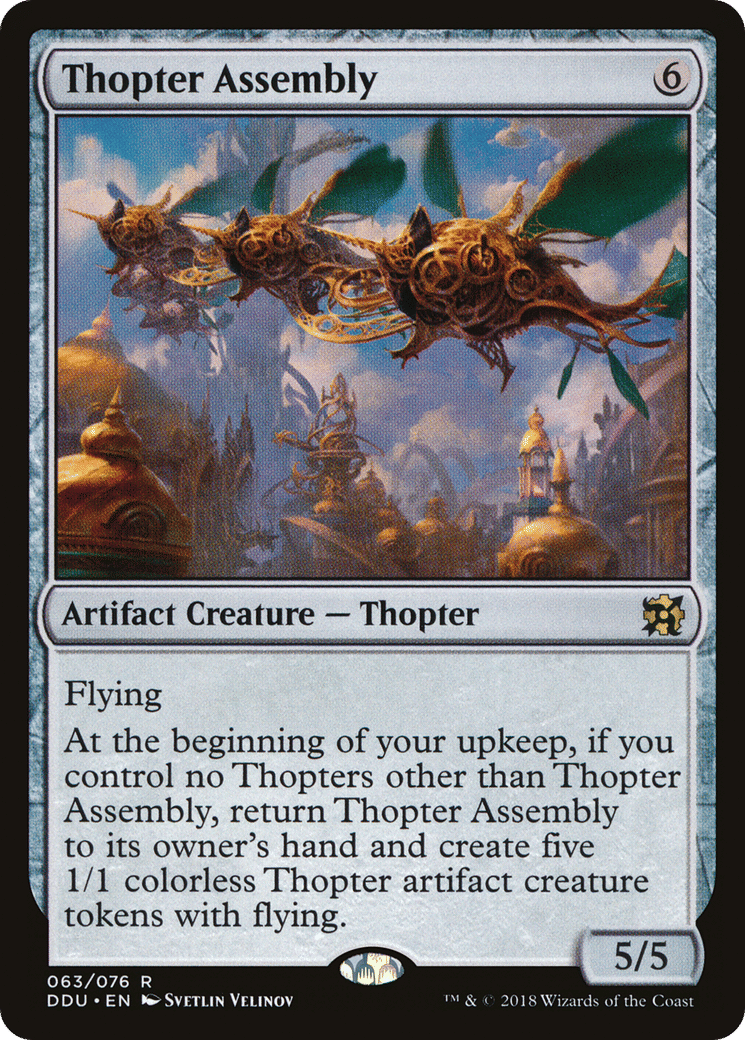 Thopter Assembly — Duel Decks: Elves vs. Inventors — Magic: The Gathering