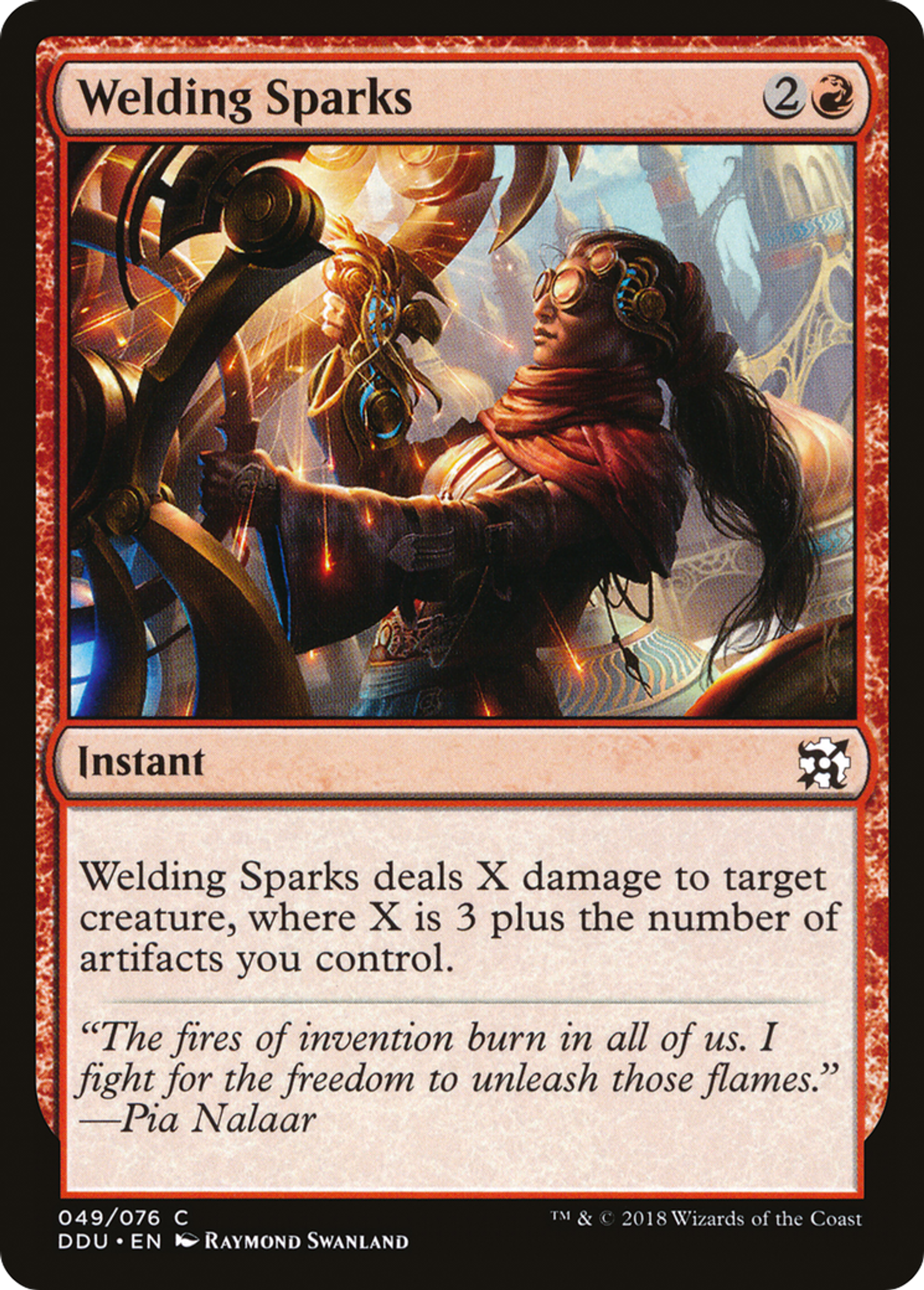 Welding Sparks — Duel Decks: Elves vs. Inventors — Magic: The Gathering