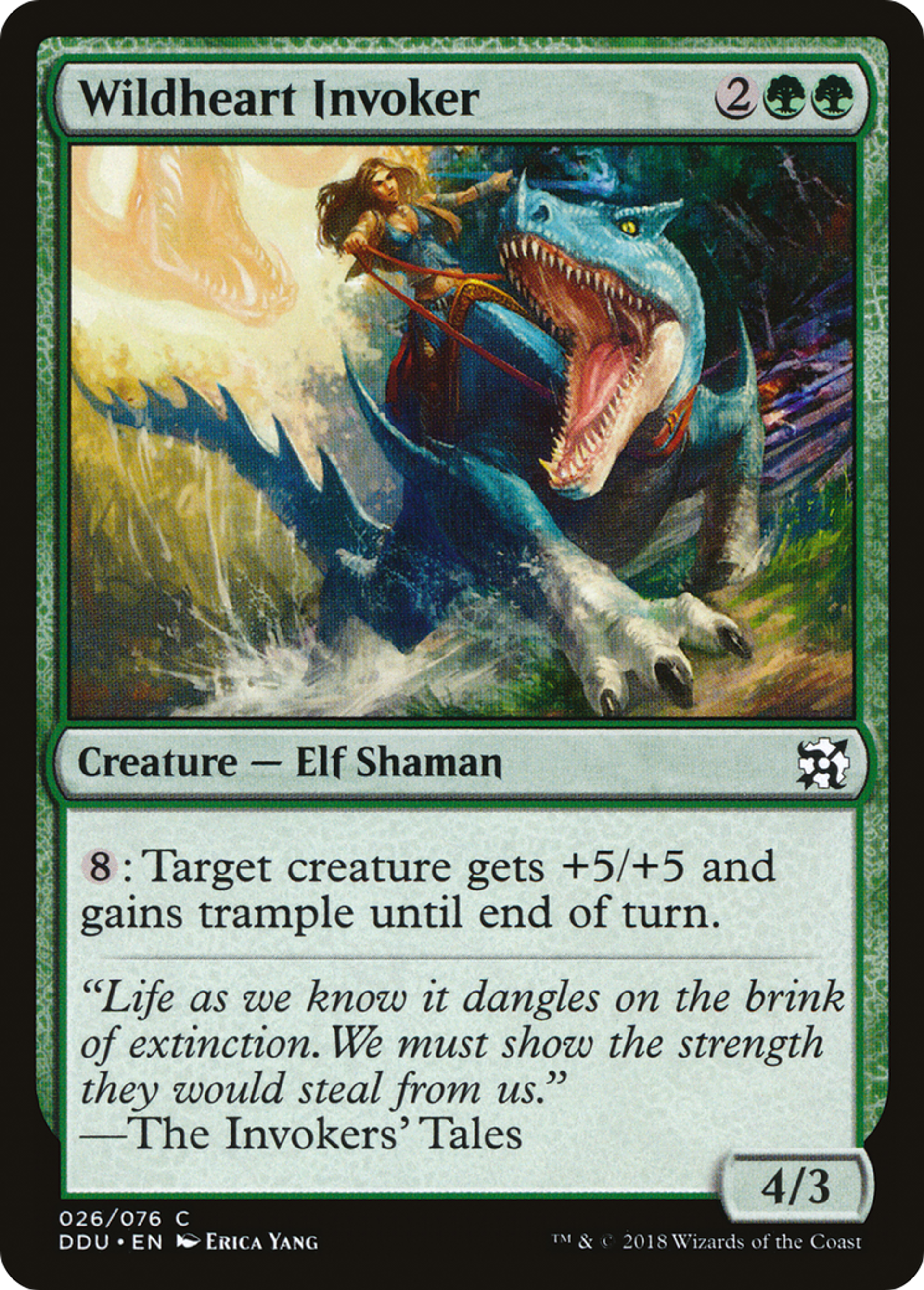 Wildheart Invoker — Duel Decks: Elves vs. Inventors — Magic: The Gathering