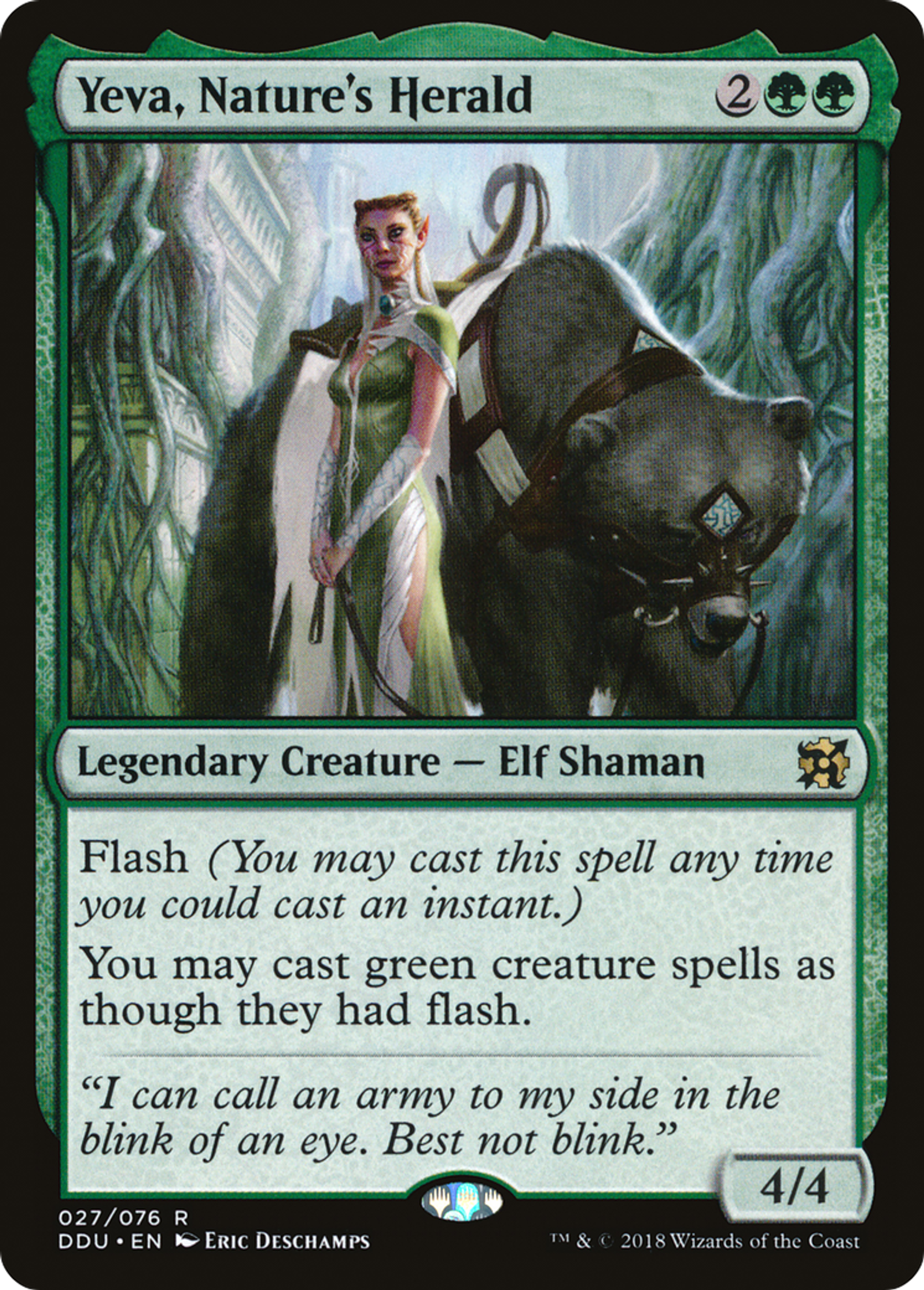 Yeva, Nature's Herald — Duel Decks: Elves vs. Inventors — Magic: The Gathering