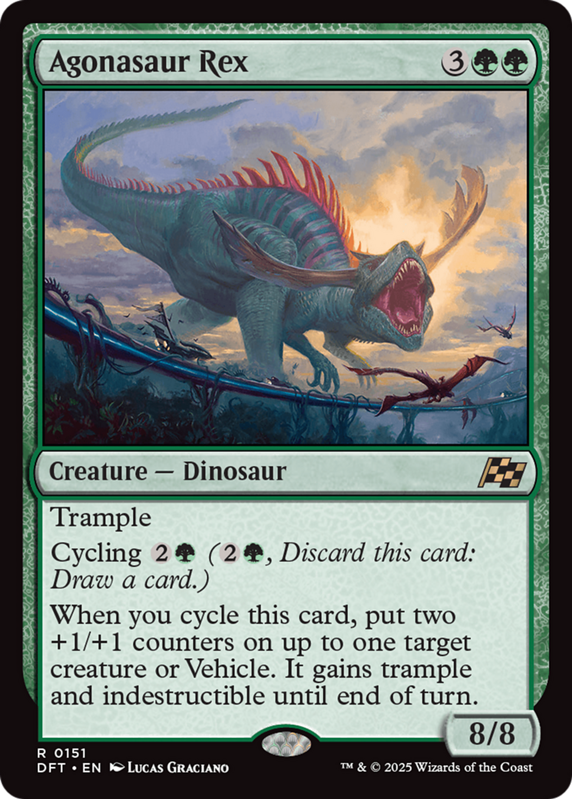 Agonasaur Rex — Aetherdrift — Magic: The Gathering
