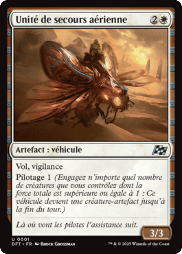 Unité de secours aérienne — Aetherdrift — Magic: The Gathering