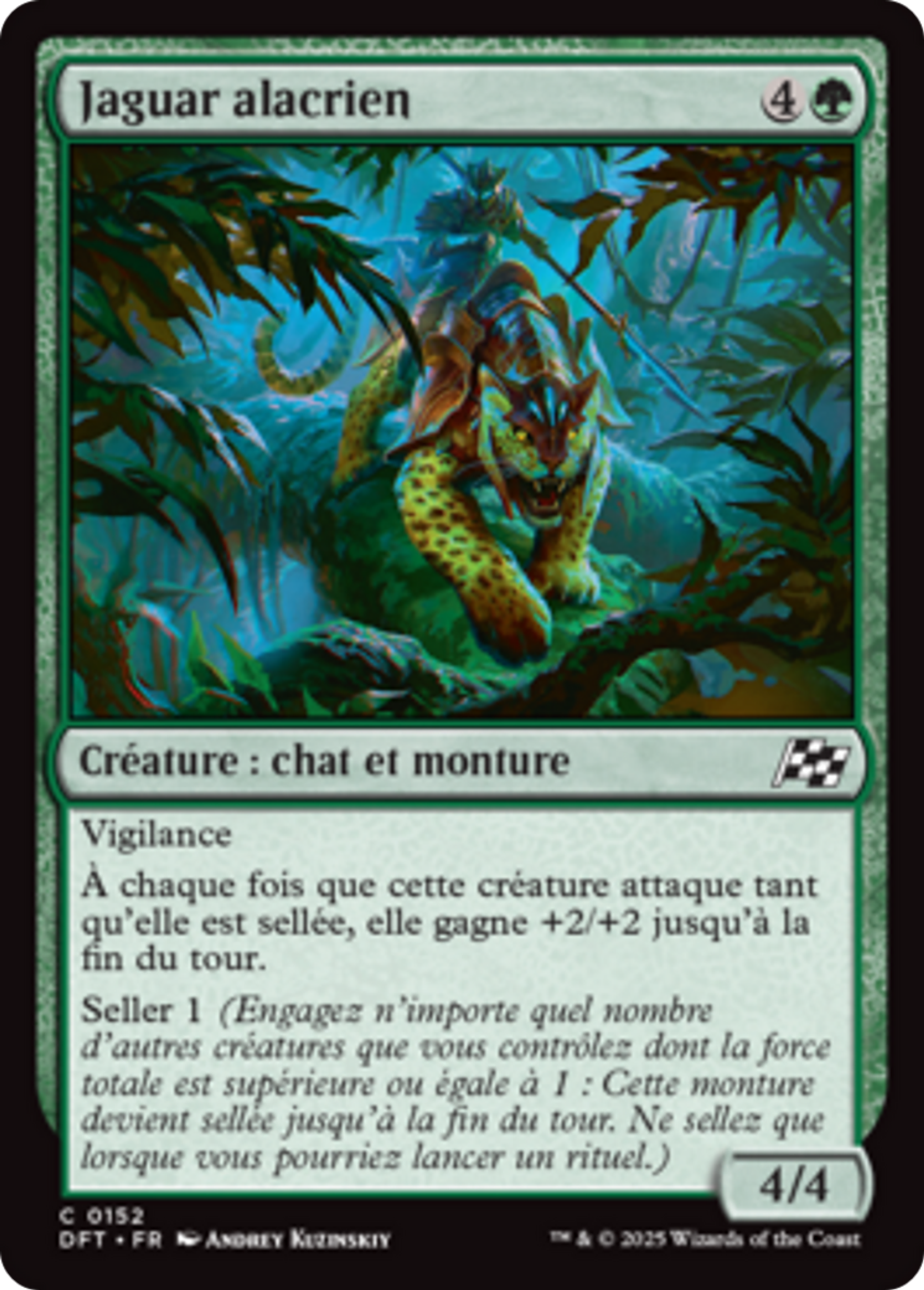 Jaguar alacrien — Aetherdrift — Magic: The Gathering