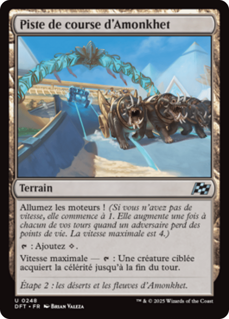 Piste de course d'Amonkhet — Aetherdrift — Magic: The Gathering