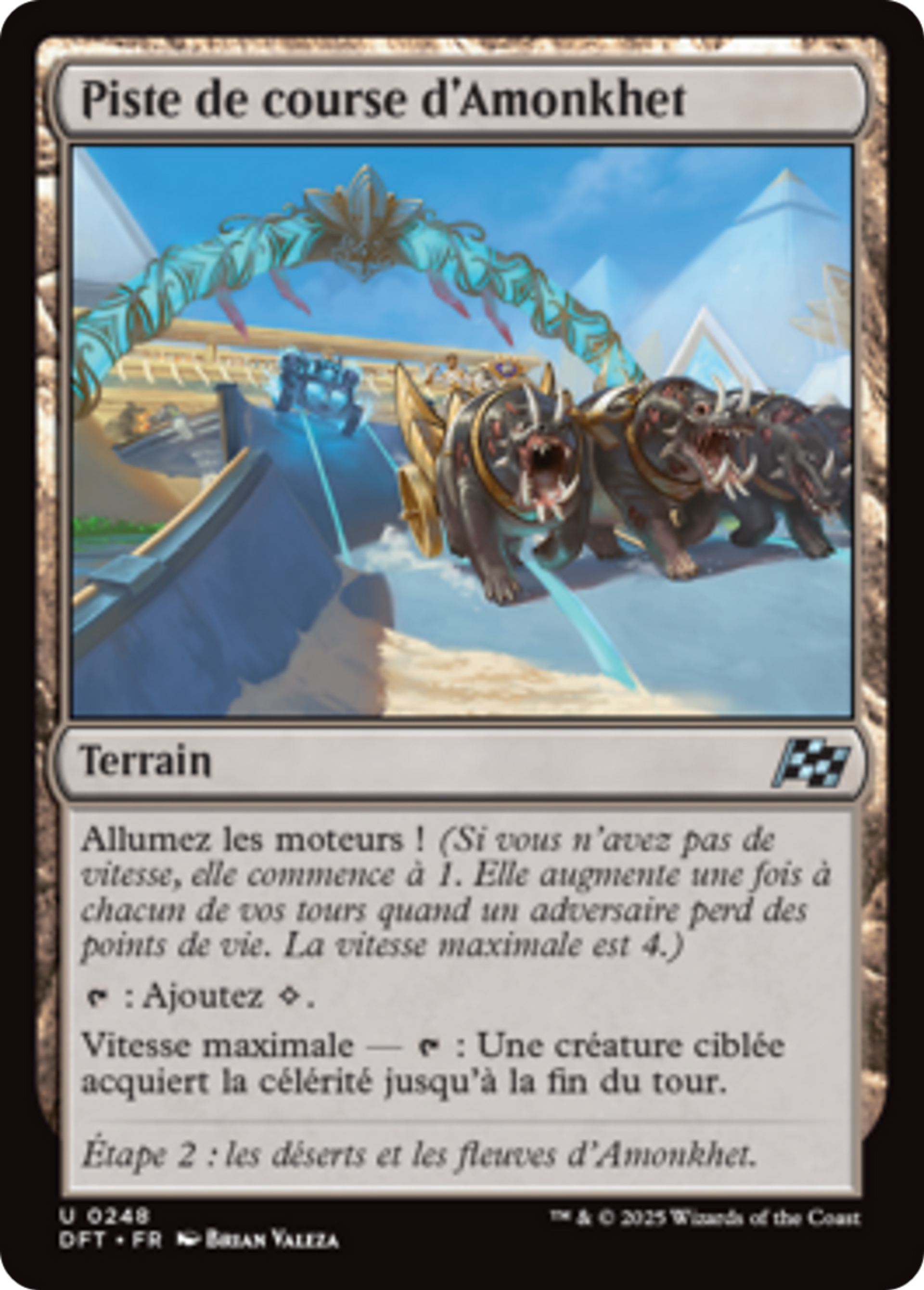 Piste de course d'Amonkhet — Aetherdrift — Magic: The Gathering