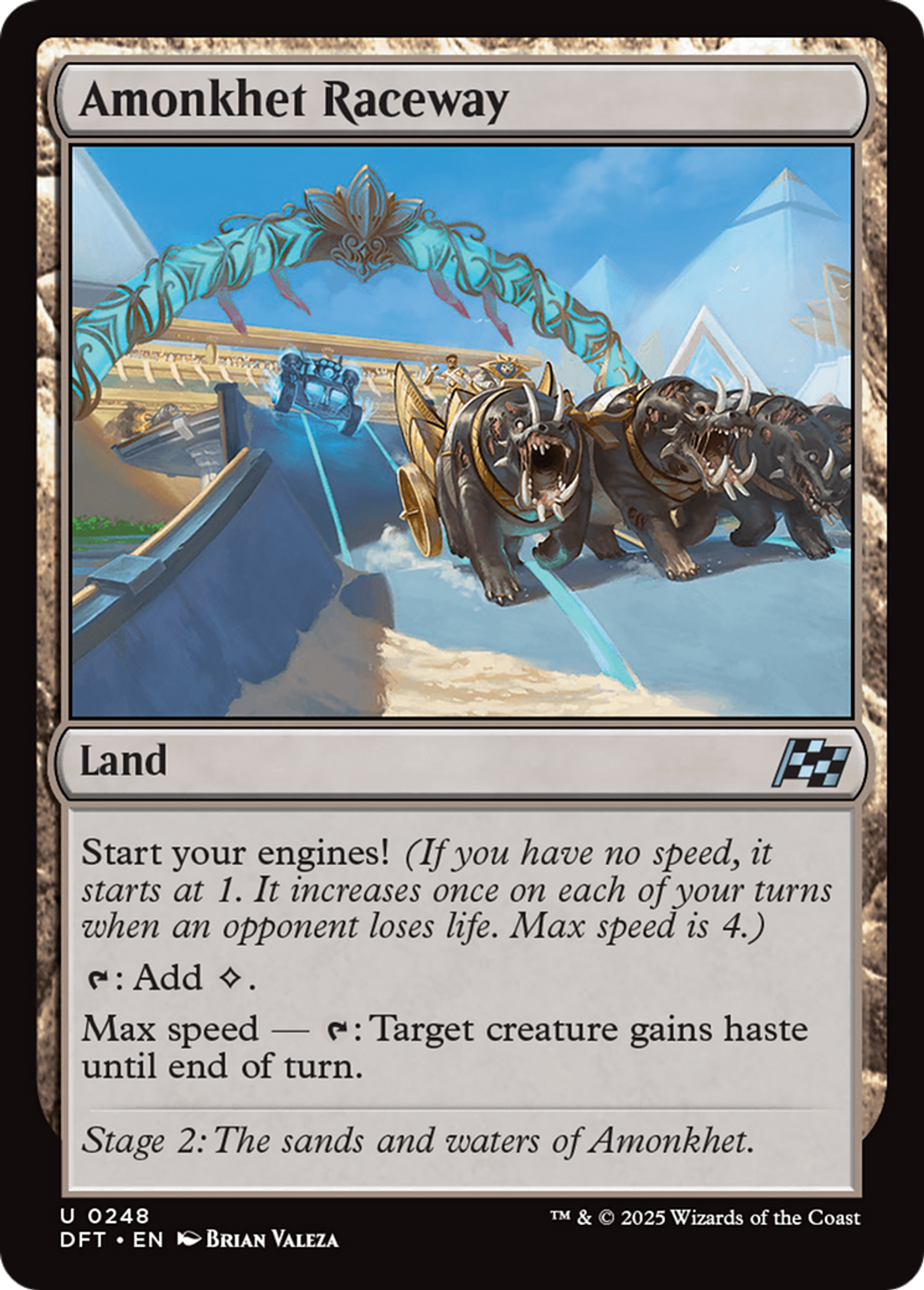 Piste de course d'Amonkhet — Aetherdrift — Magic: The Gathering