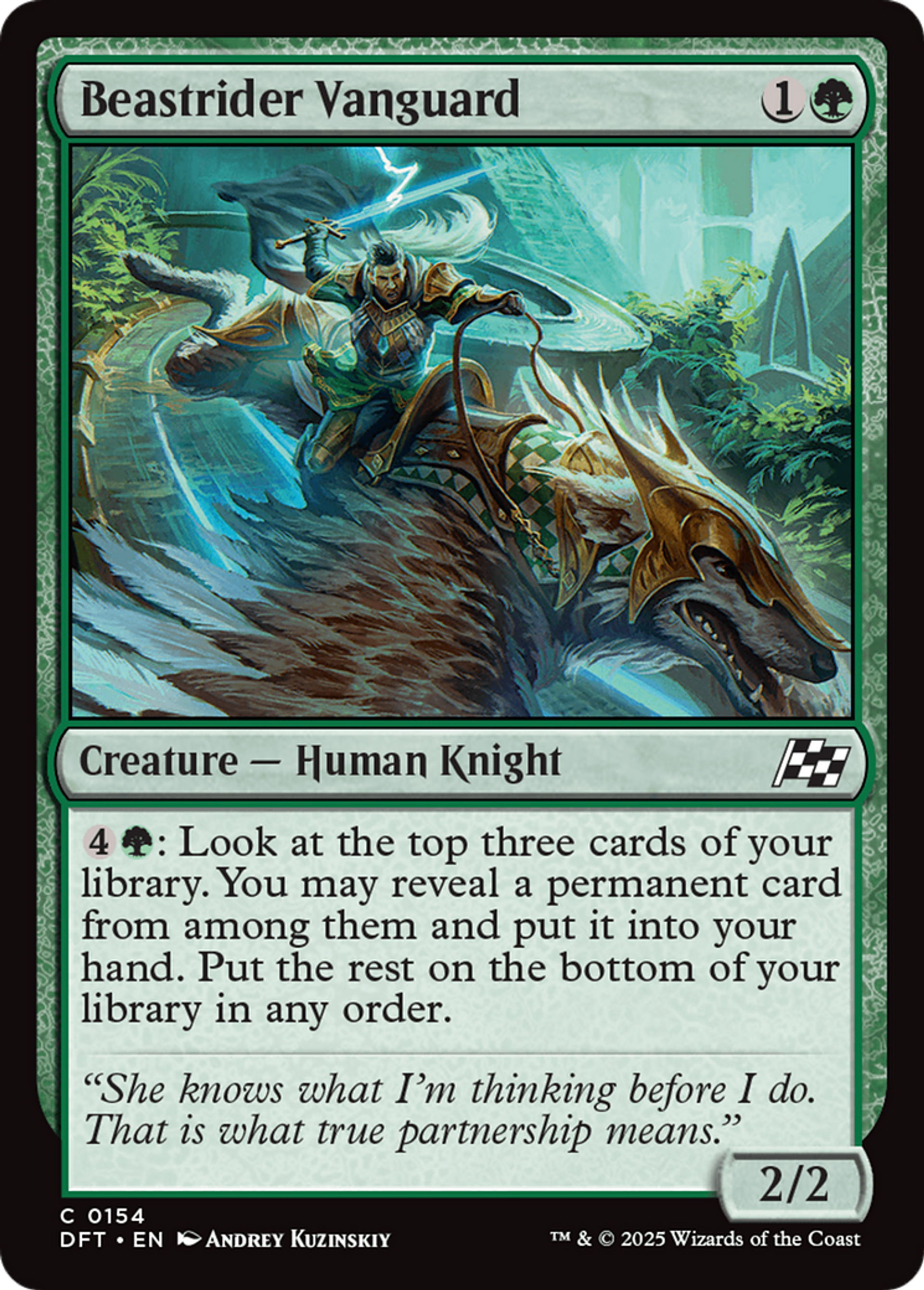 Beastrider Vanguard — Aetherdrift — Magic: The Gathering