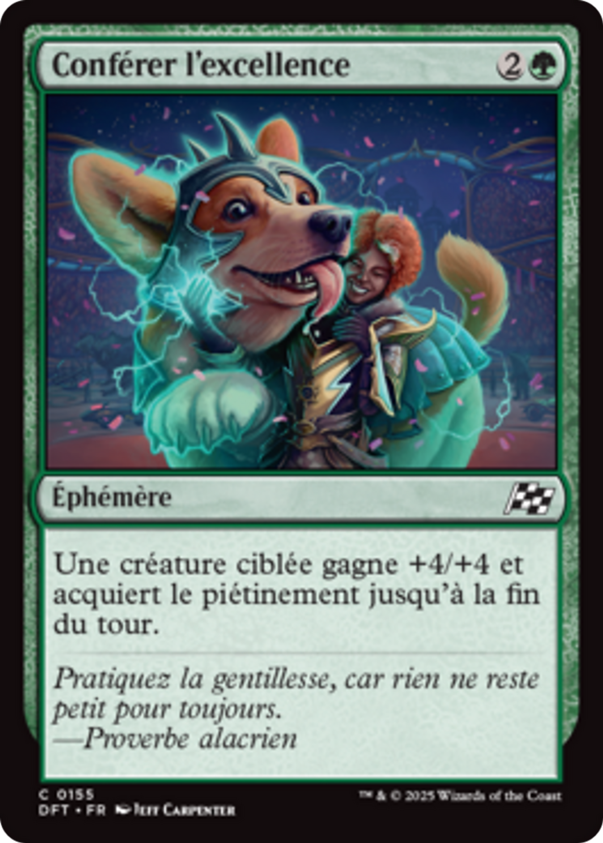 Conférer l'excellence — Aetherdrift — Magic: The Gathering