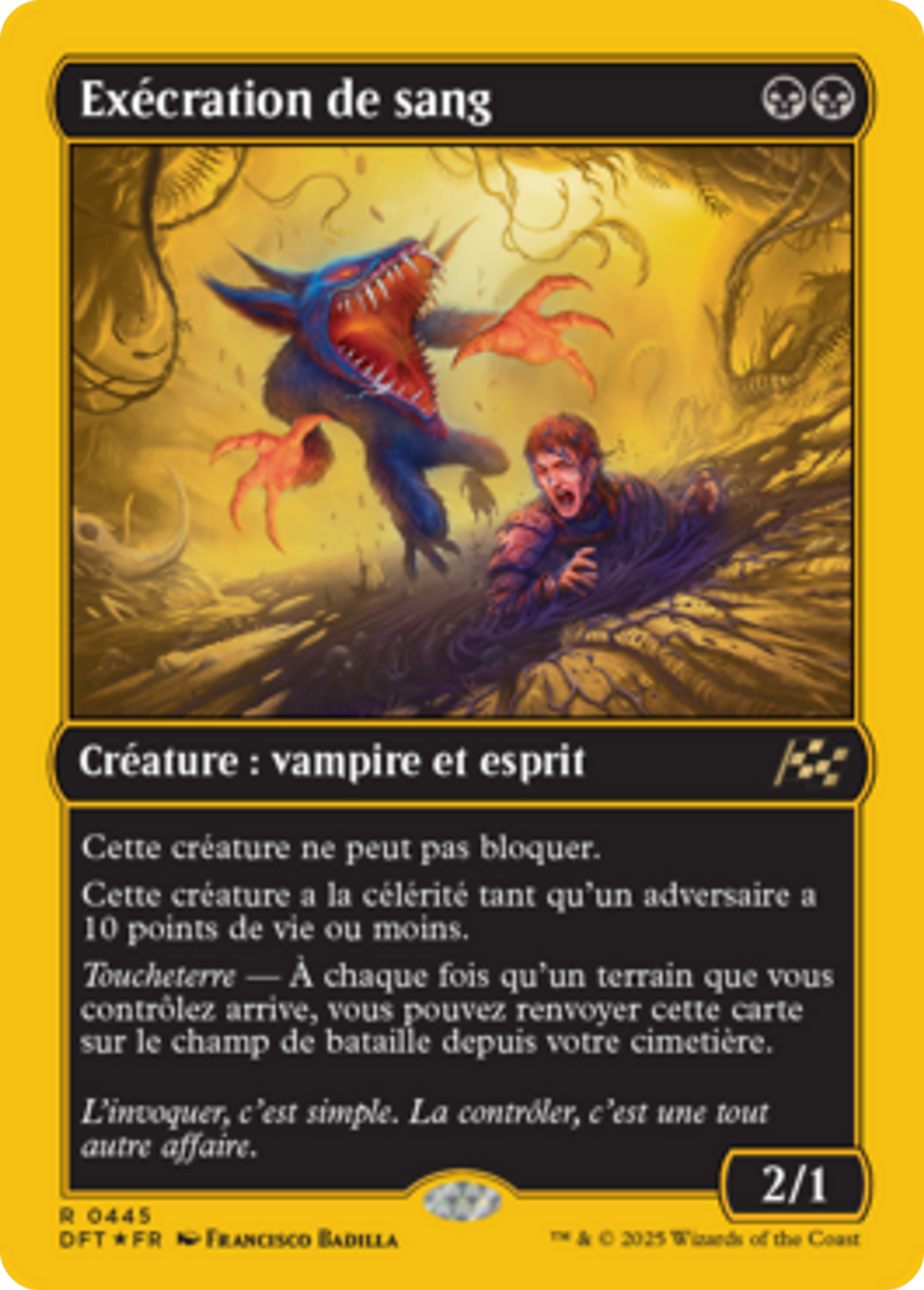 Exécration de sang — Aetherdrift — Magic: The Gathering